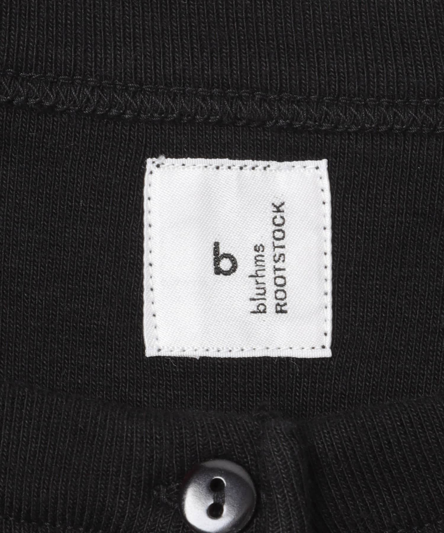blurhmsROOTSTOCK　CLASSIC HENLEY-NECK LONG-SLEEVE BLACK 0