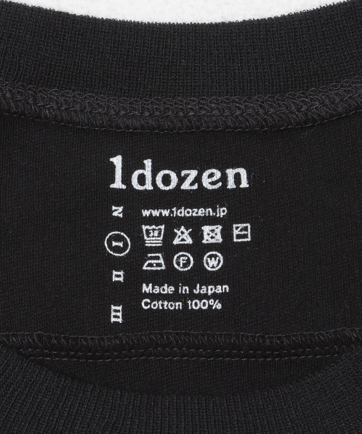 1dozen　リラックスプルオーバー BLACK 1
