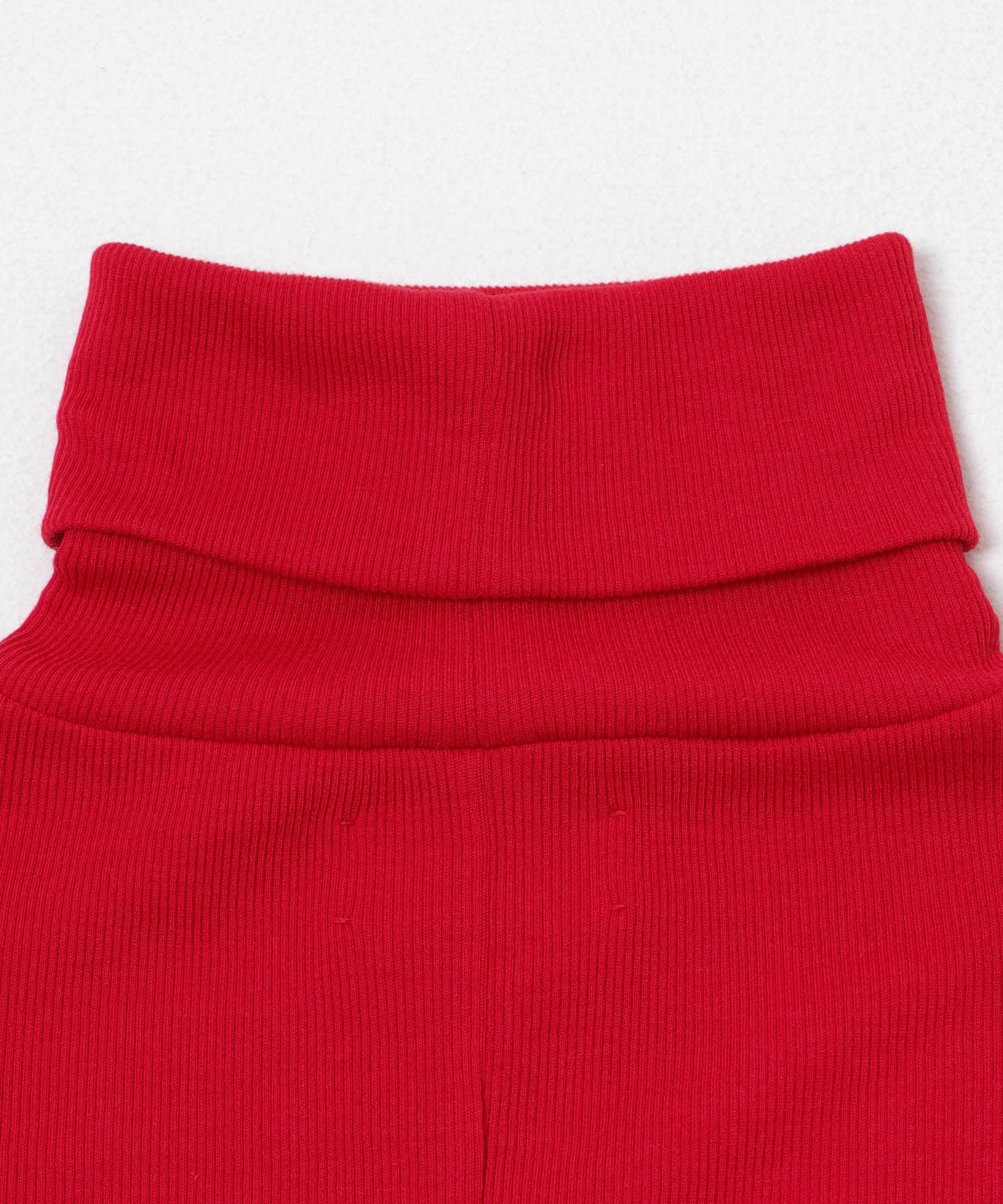 MEYAME　SOFT RIB TURTLENECK RED Free