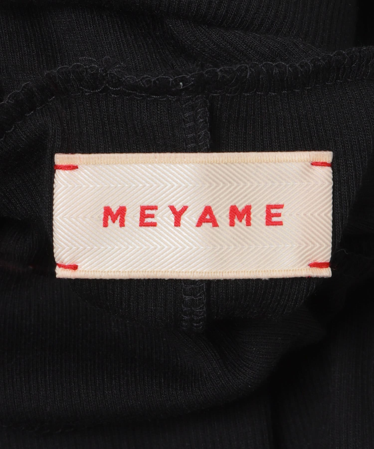 MEYAME　SOFT RIB TURTLENECK BLACK Free