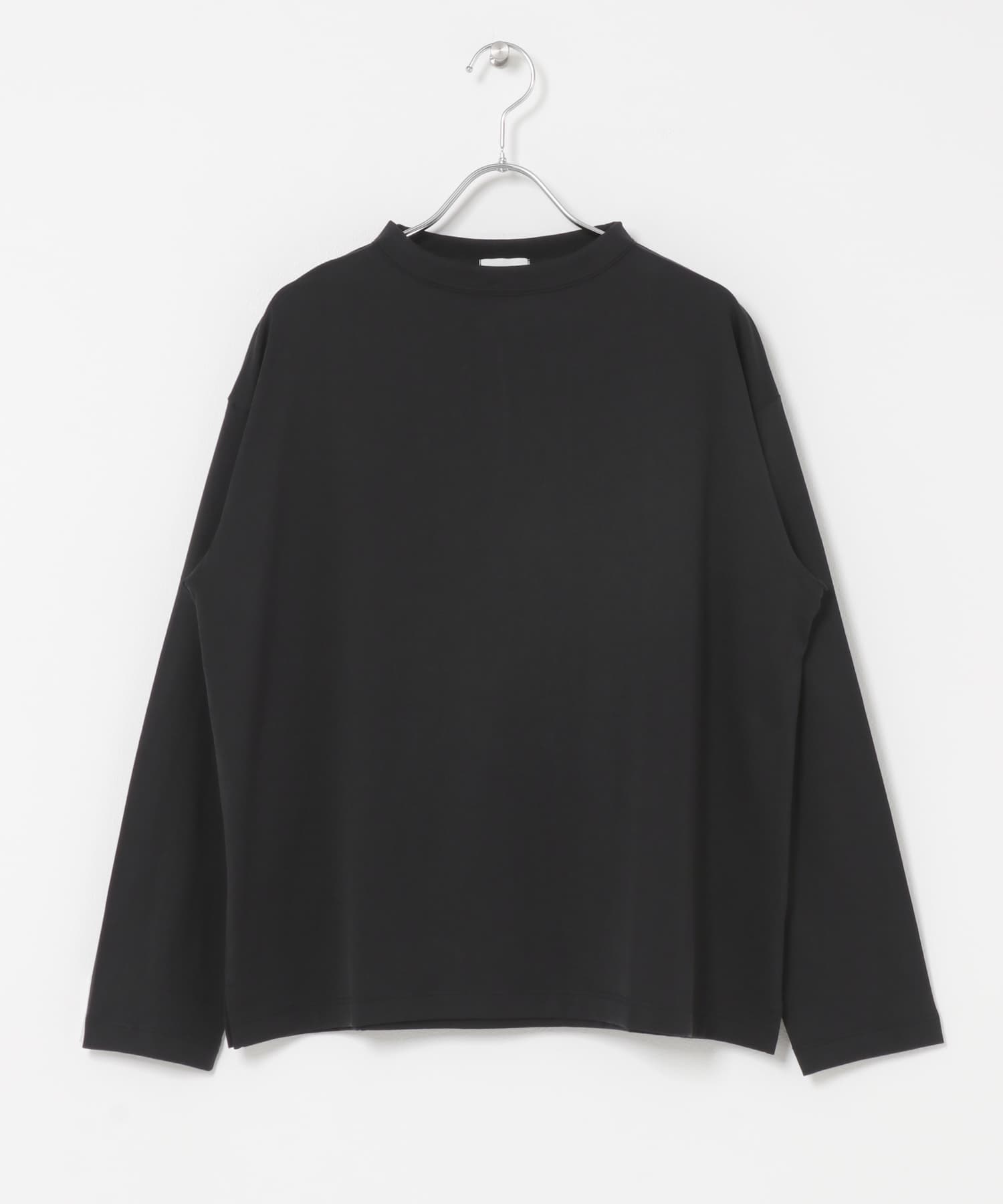 handvaerk　BOTTLE NECK LONG-SLEEVE T-SHIRT BLACK S
