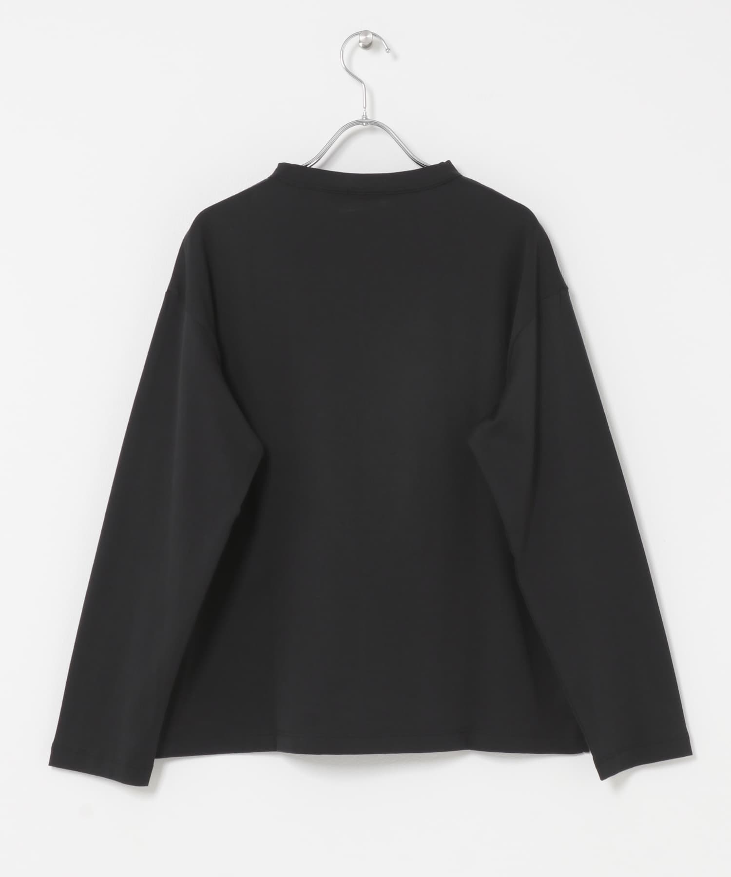 handvaerk　BOTTLE NECK LONG-SLEEVE T-SHIRT BLACK S