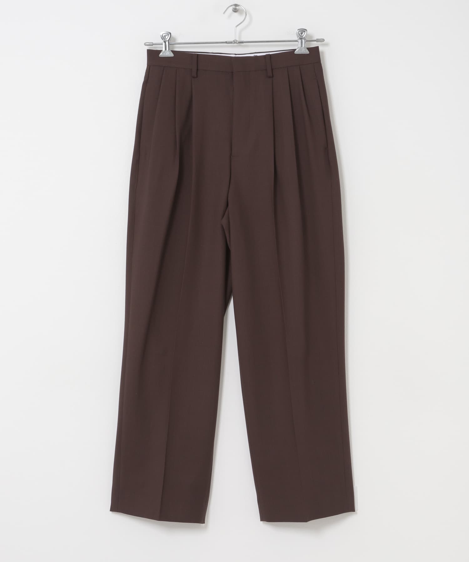 YLEVE　WOOL HIGH-TWIST VOILE TROUSERS