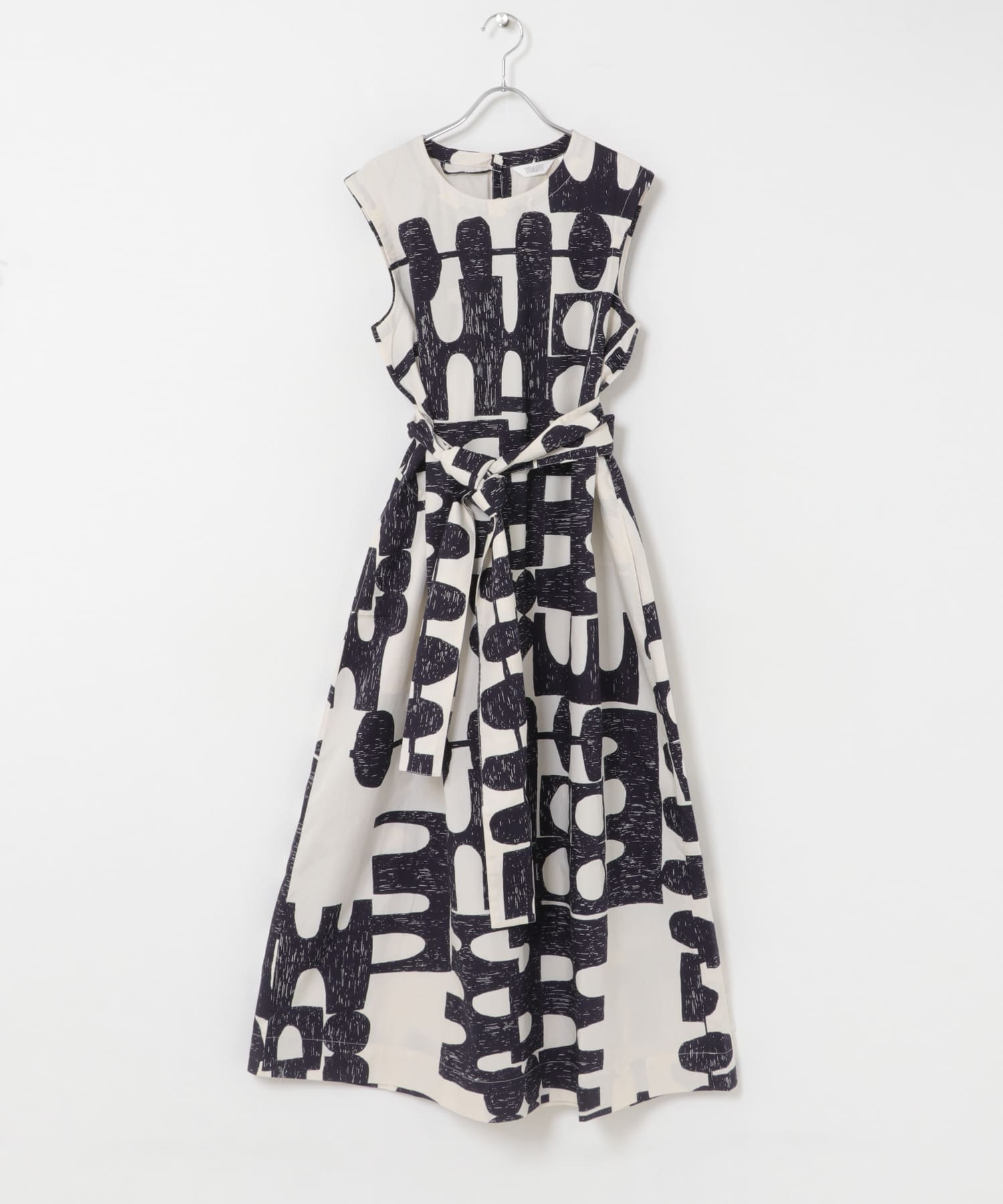 TOAST　TOTEM PRINT POPLIN DRESS