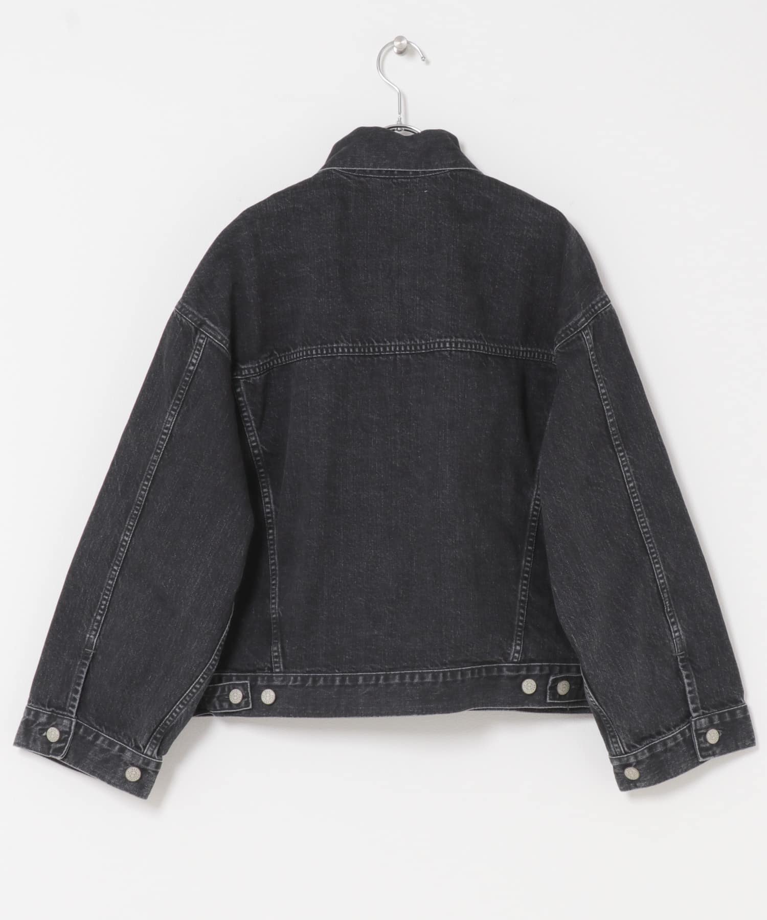 HARi　WIDE SLEEVE DENIM JACKET BLACK 2