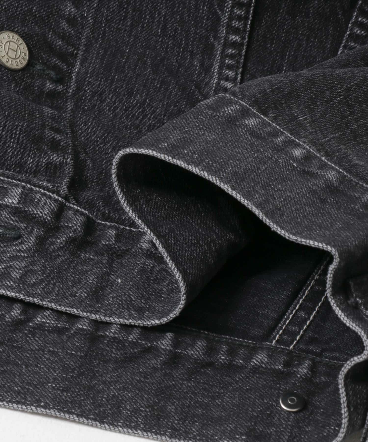 HARi　WIDE SLEEVE DENIM JACKET BLACK 2