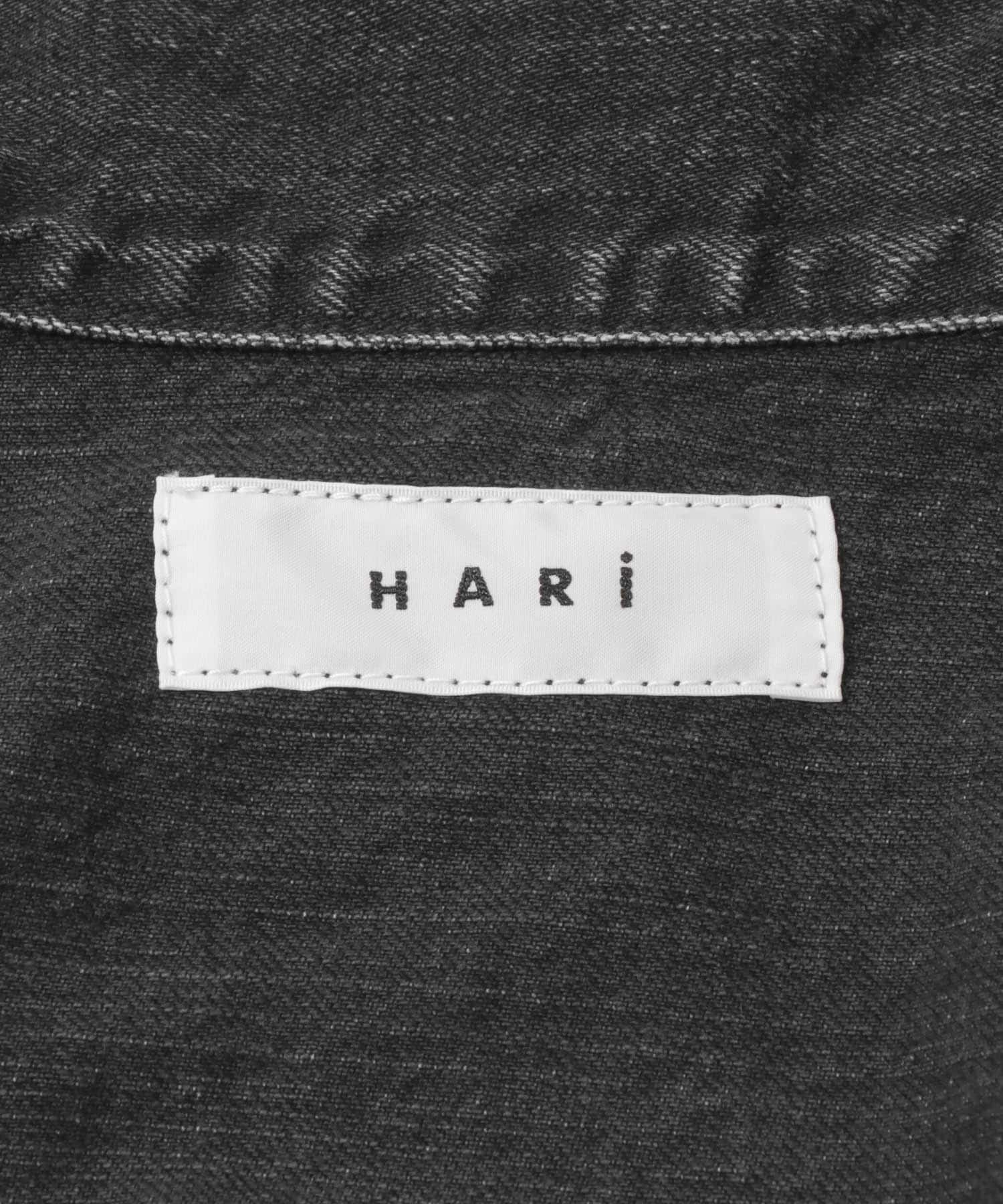 HARi　WIDE SLEEVE DENIM JACKET BLACK 2