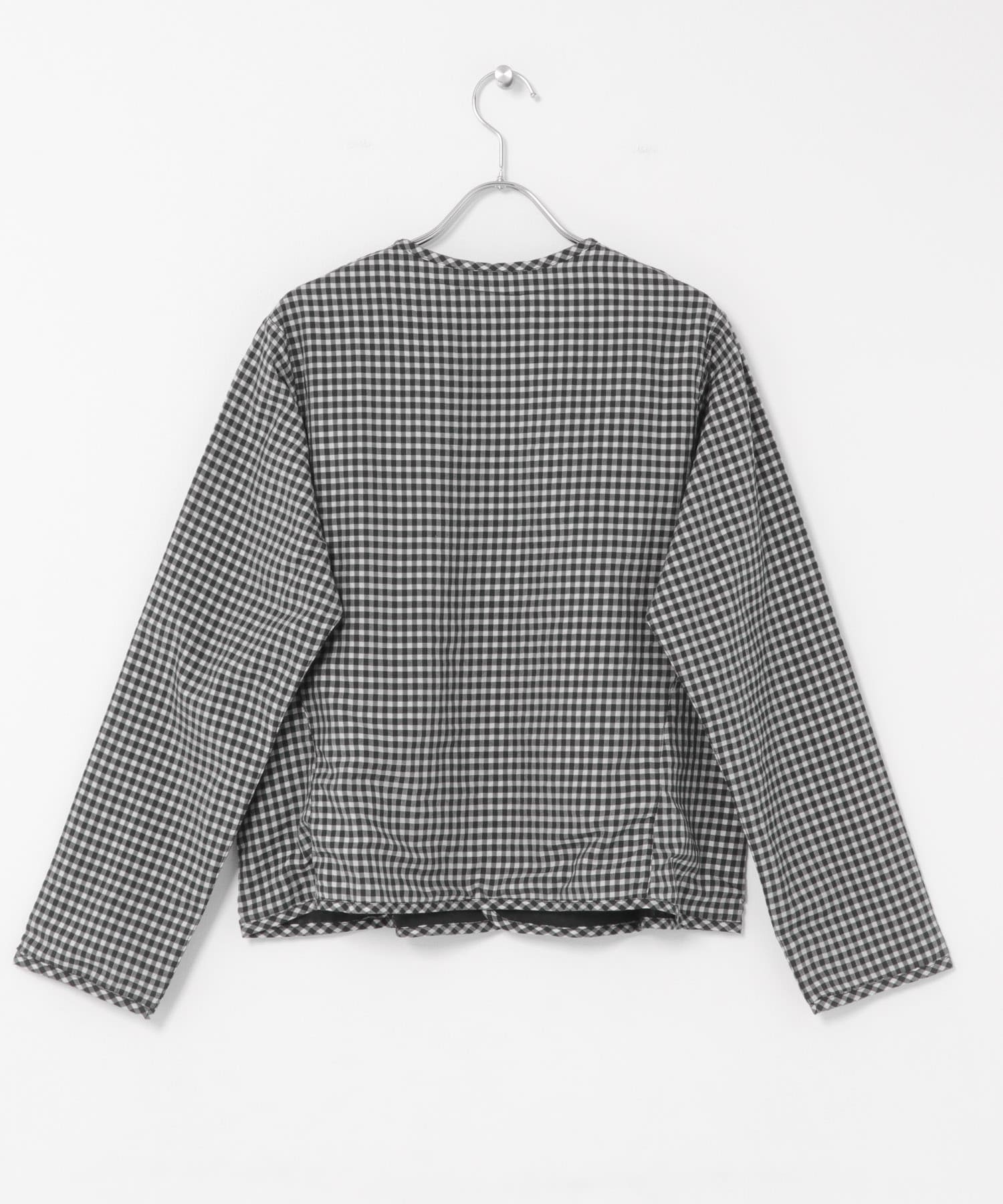Yoli　GINGHAM REVERSIBLE JACKET BLACKBLACK 1