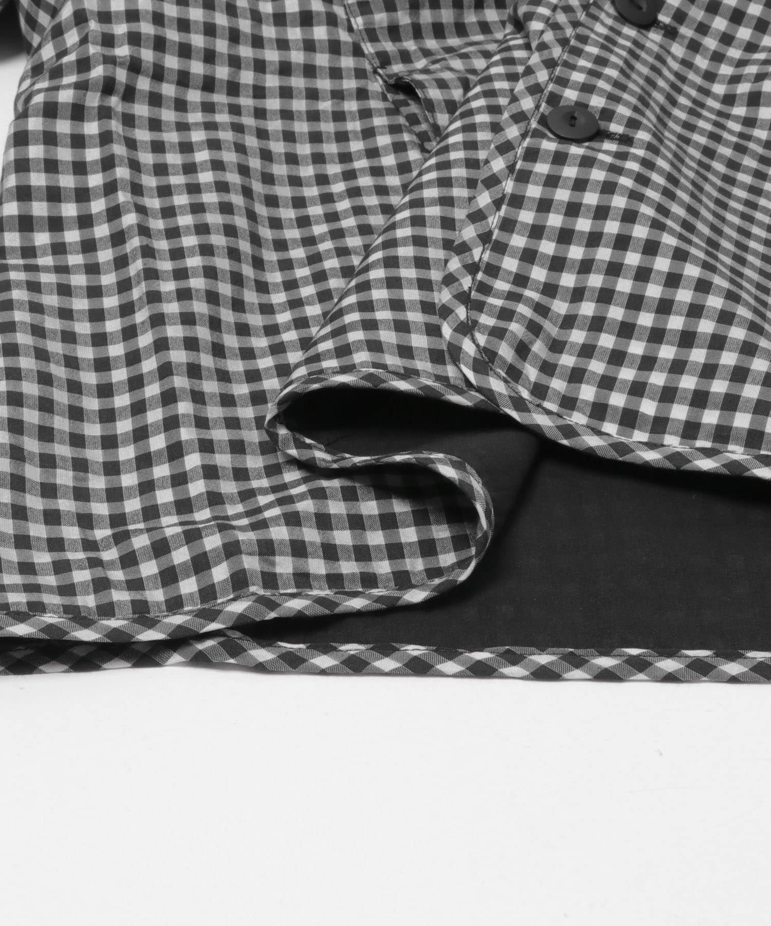 Yoli　GINGHAM REVERSIBLE JACKET BLACKBLACK 1