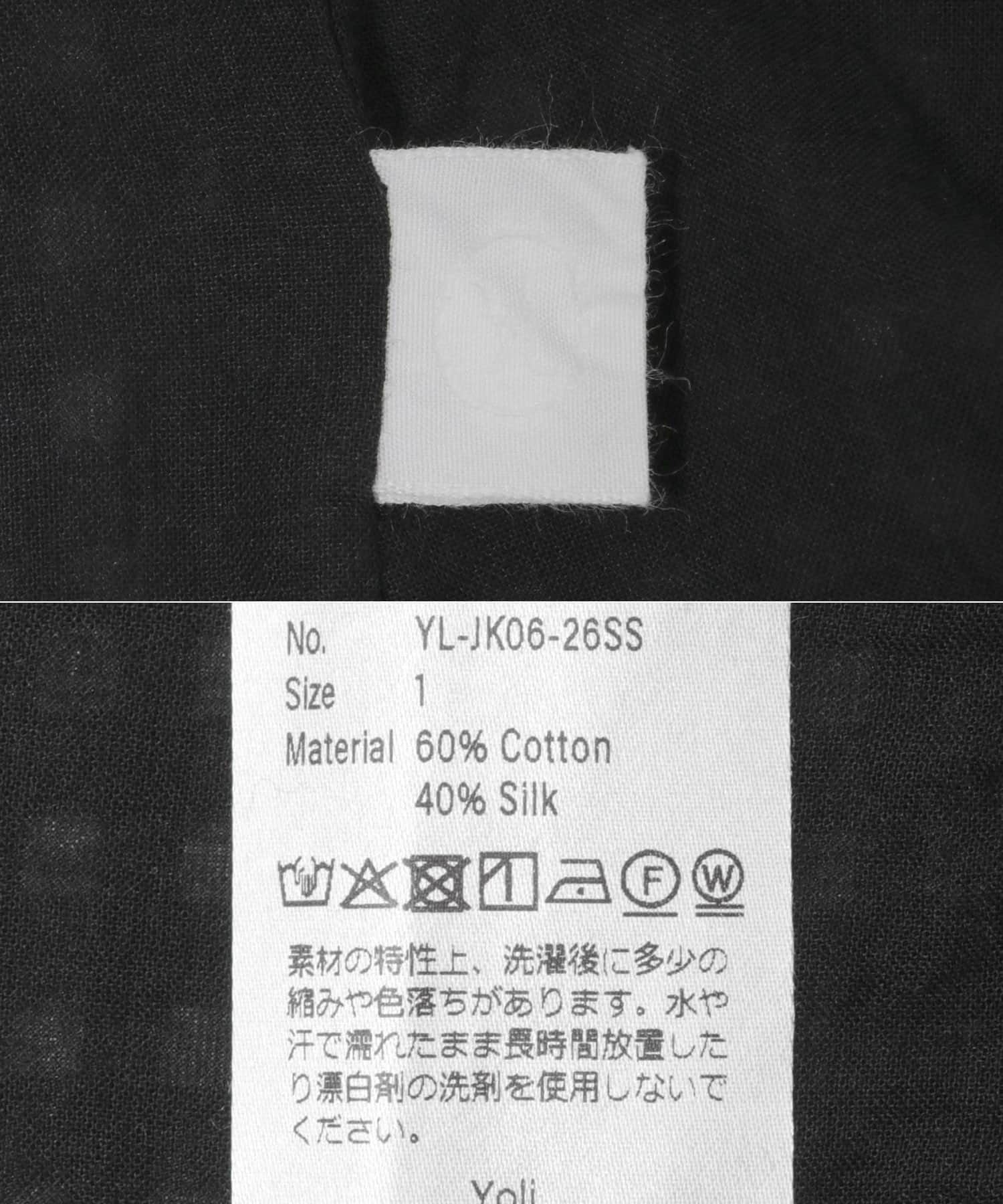 Yoli　GINGHAM REVERSIBLE JACKET BLACKBLACK 1