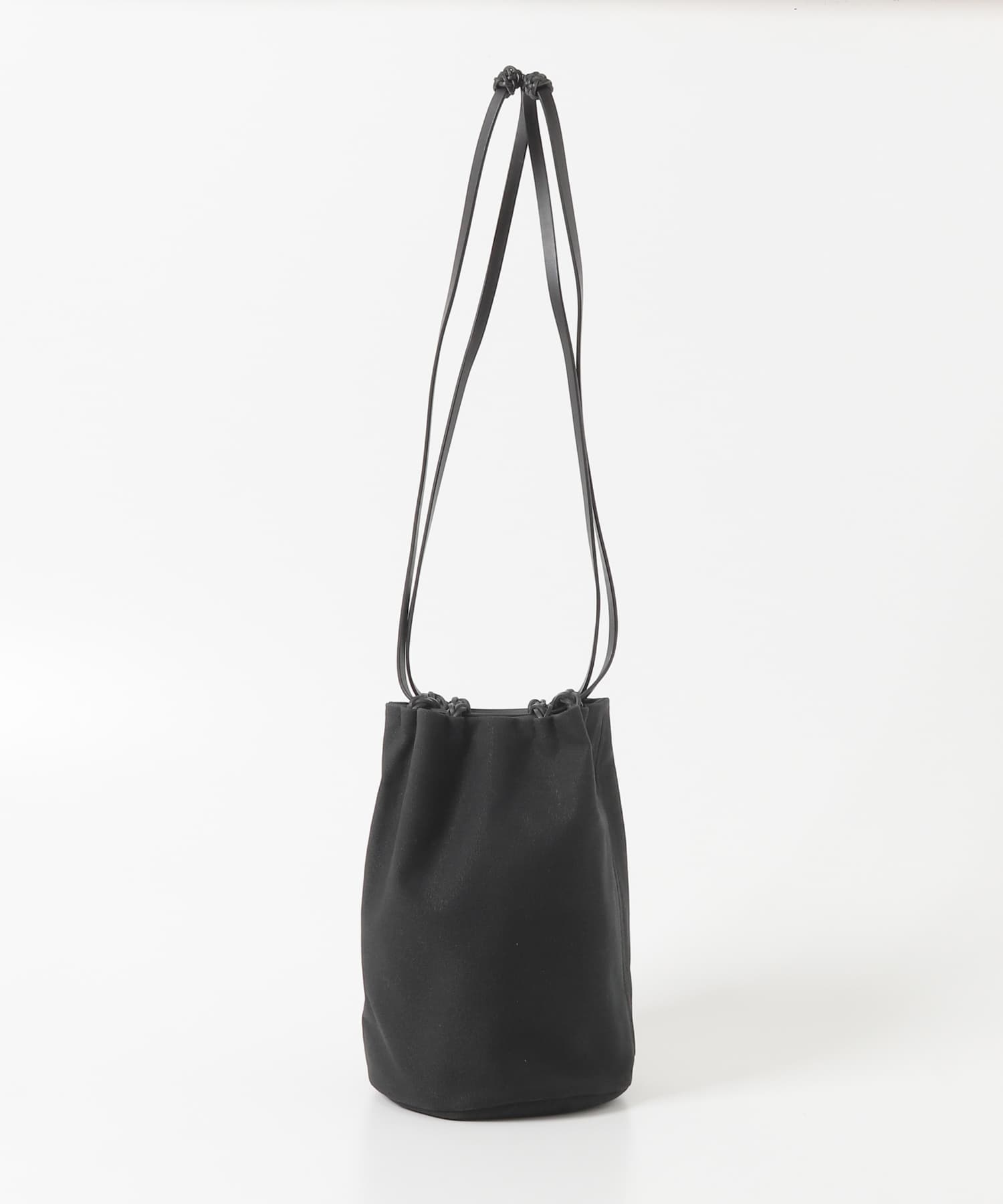 KAMARO’AN　WOVEN DRAWSTRING BUCKET ALL BLACK One