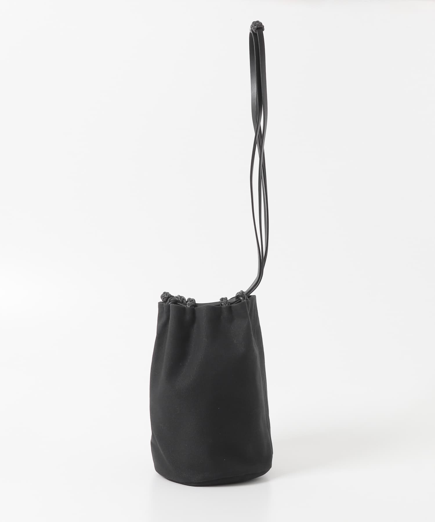KAMARO’AN　WOVEN DRAWSTRING BUCKET ALL BLACK One