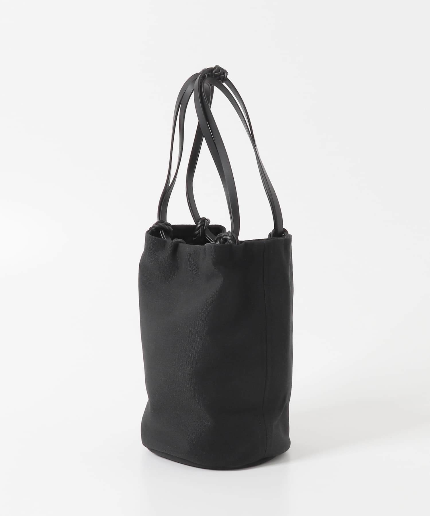 KAMARO’AN　WOVEN DRAWSTRING BUCKET ALL BLACK One