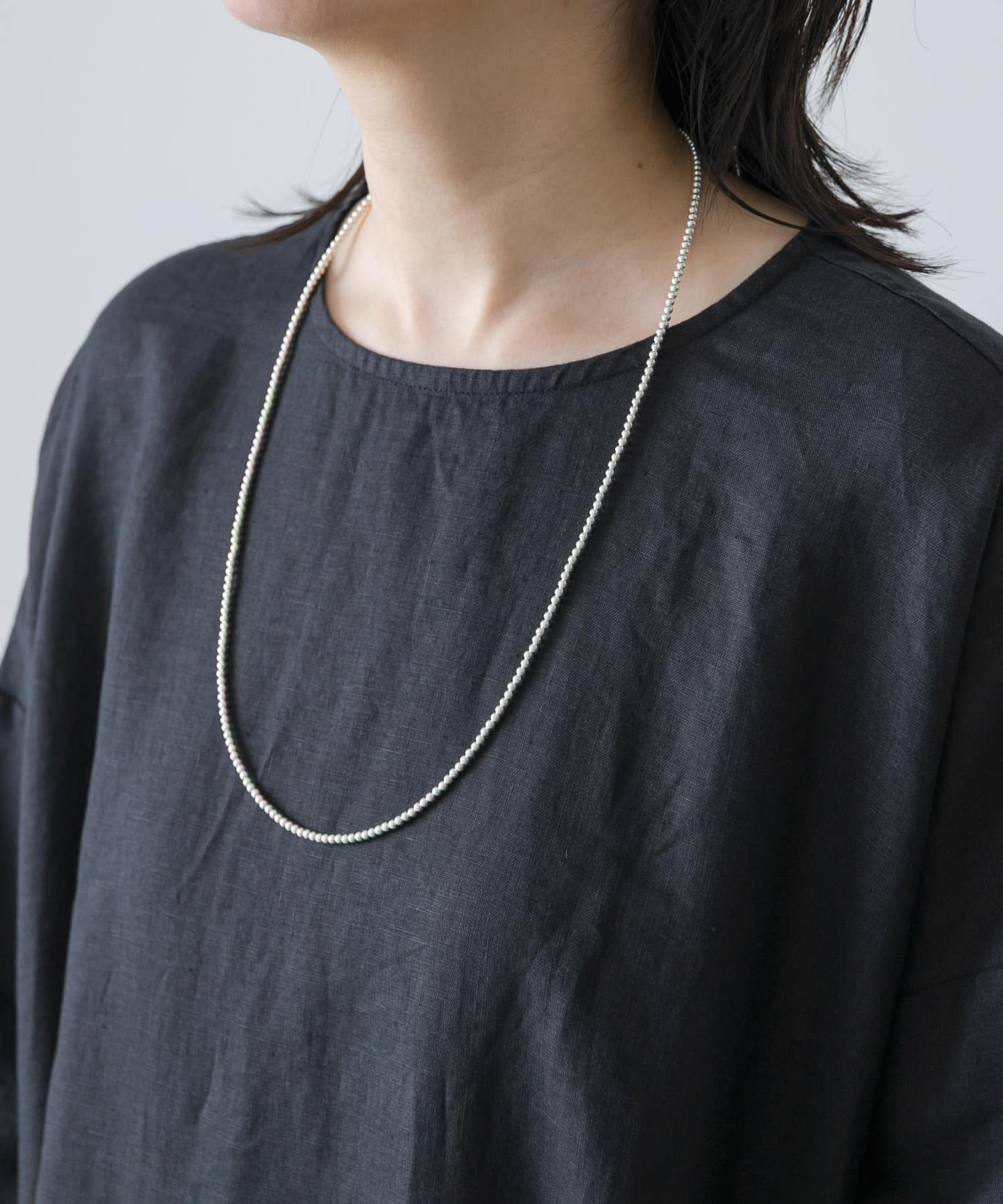 ERICKA NICOLAS BEGAY　PLAIN DESIGN NECKLACE 70 SHINY 70