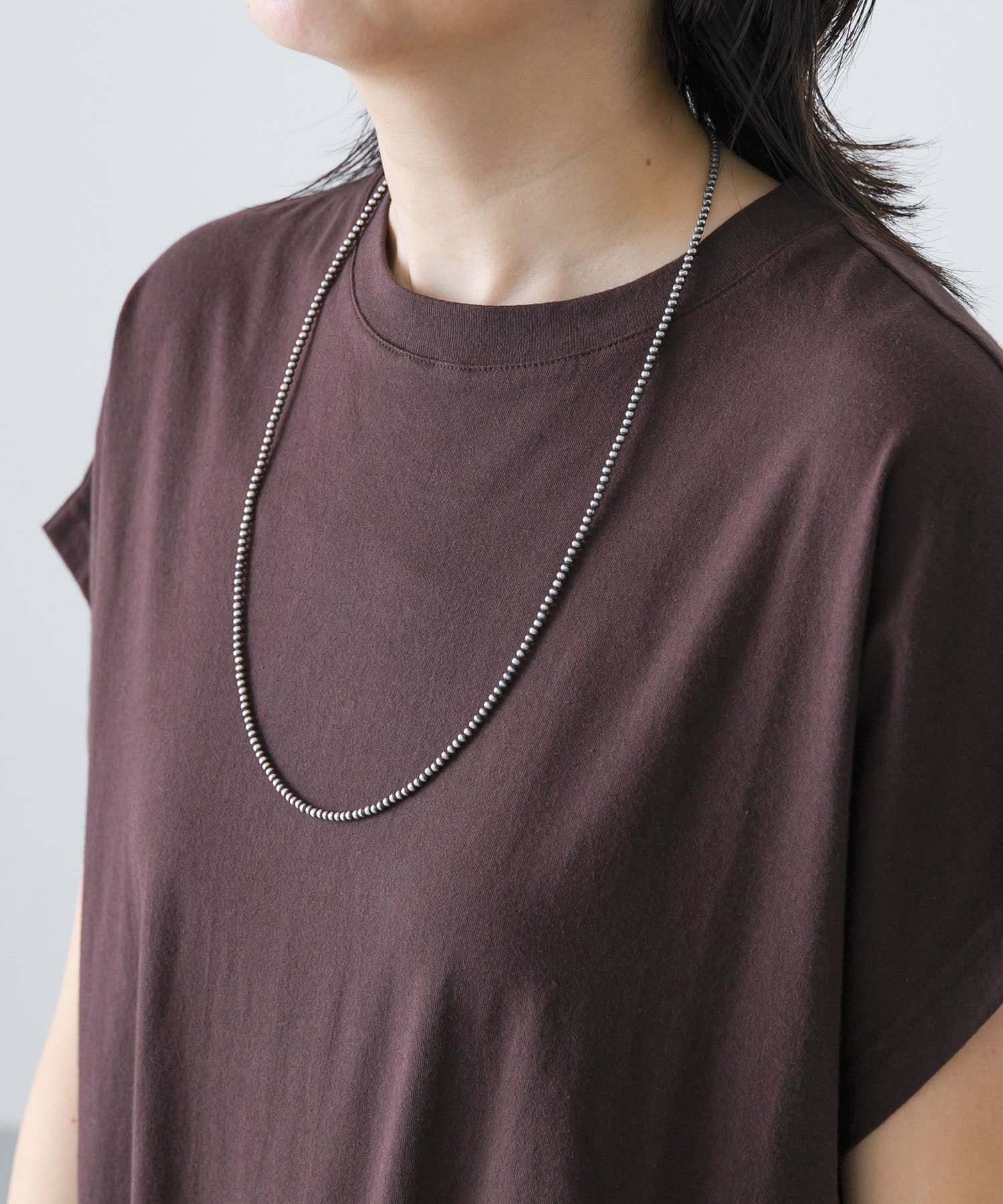 ERICKA NICOLAS BEGAY PLAIN DESIGN NECKLACE 70(70 SHINY