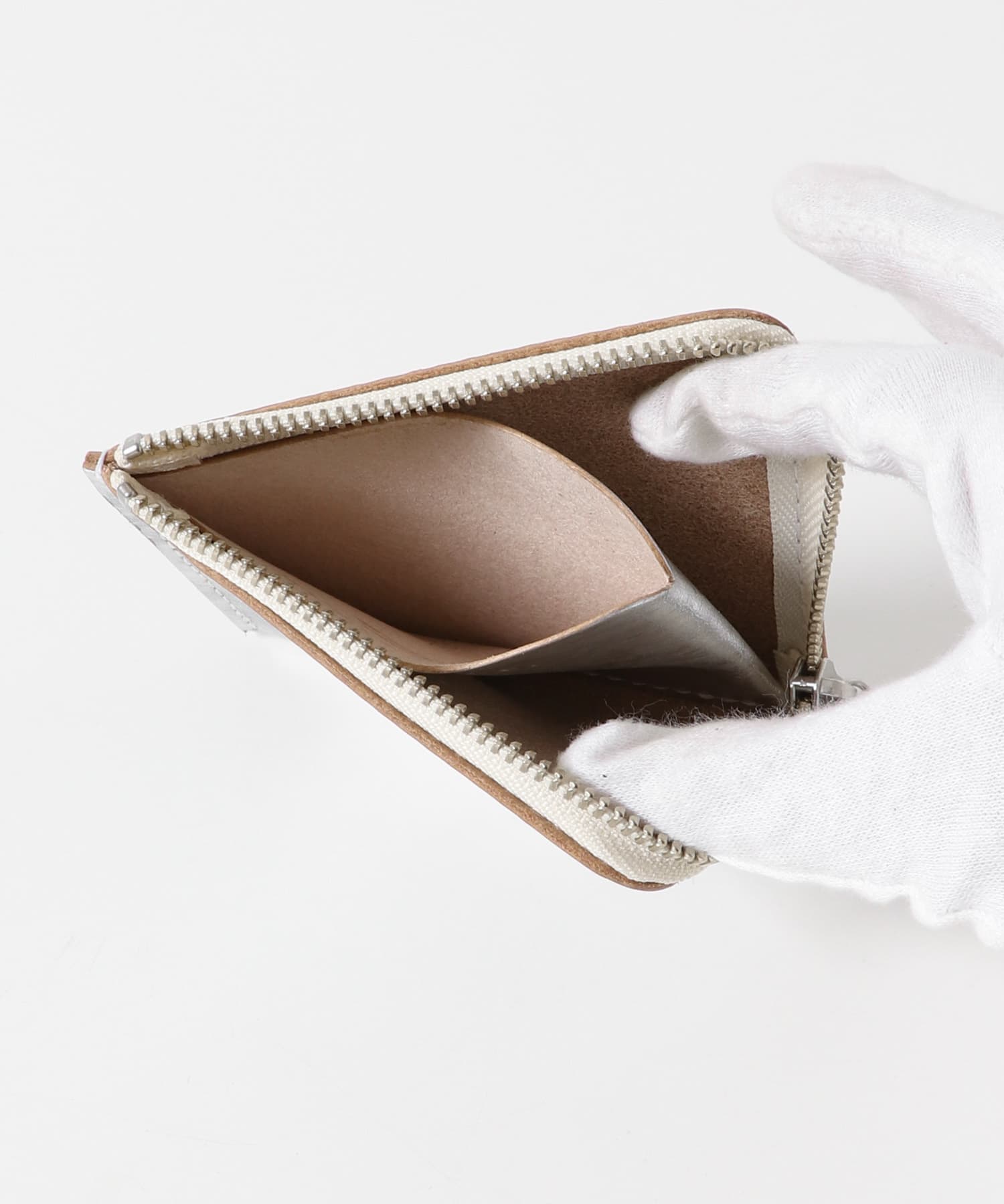 MASTER&Co.　SILVERLEATHER MINI WALLET SILVER Free
