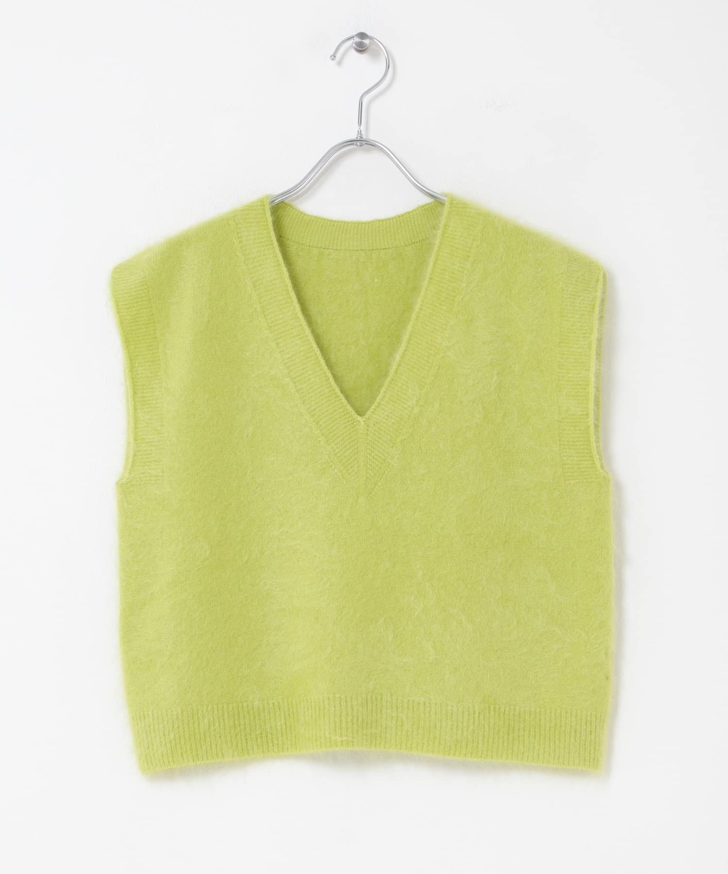 enrica　CASHMERE SHAGGY KNIT VEST