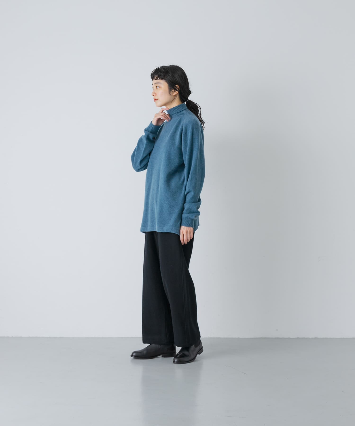 MITTAN ウルグアイウールタートルセーター(2 浅葱): トップス｜URBAN