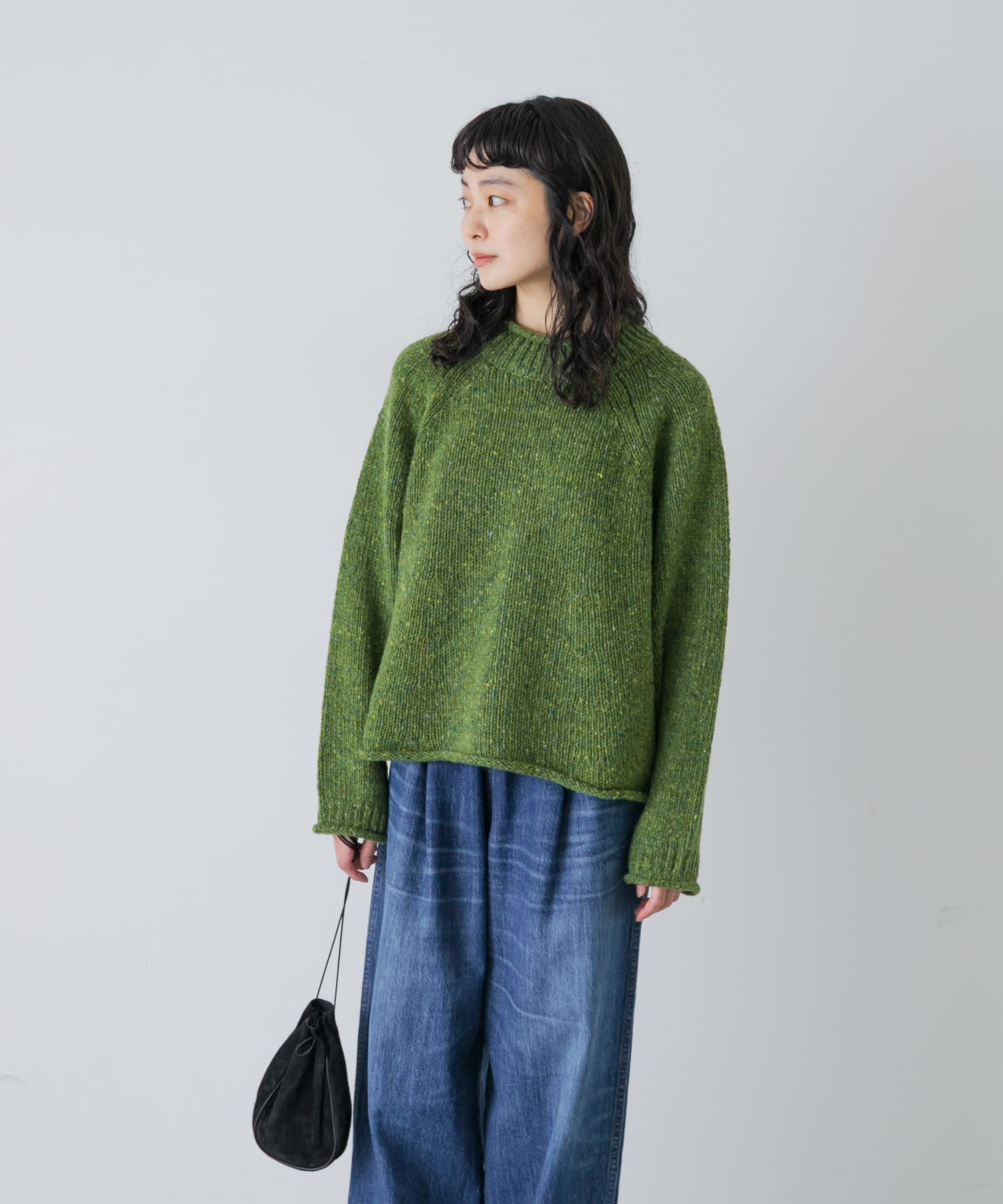TOAST　ORIA DONEGAL WOOL SWEATER