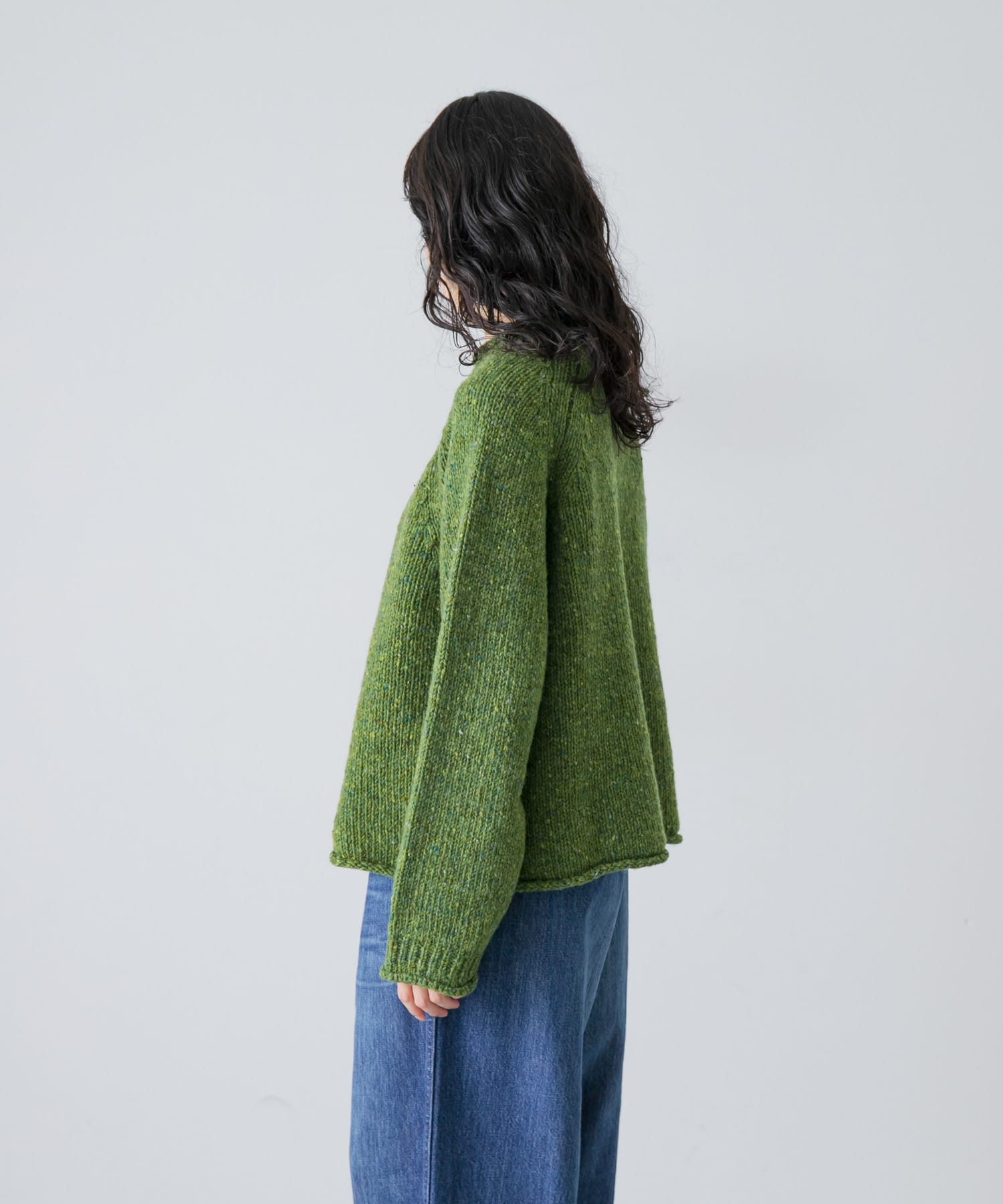 TOAST ORIA DONEGAL WOOL SWEATER(M GREEN): トップス｜URBAN RESEARCH
