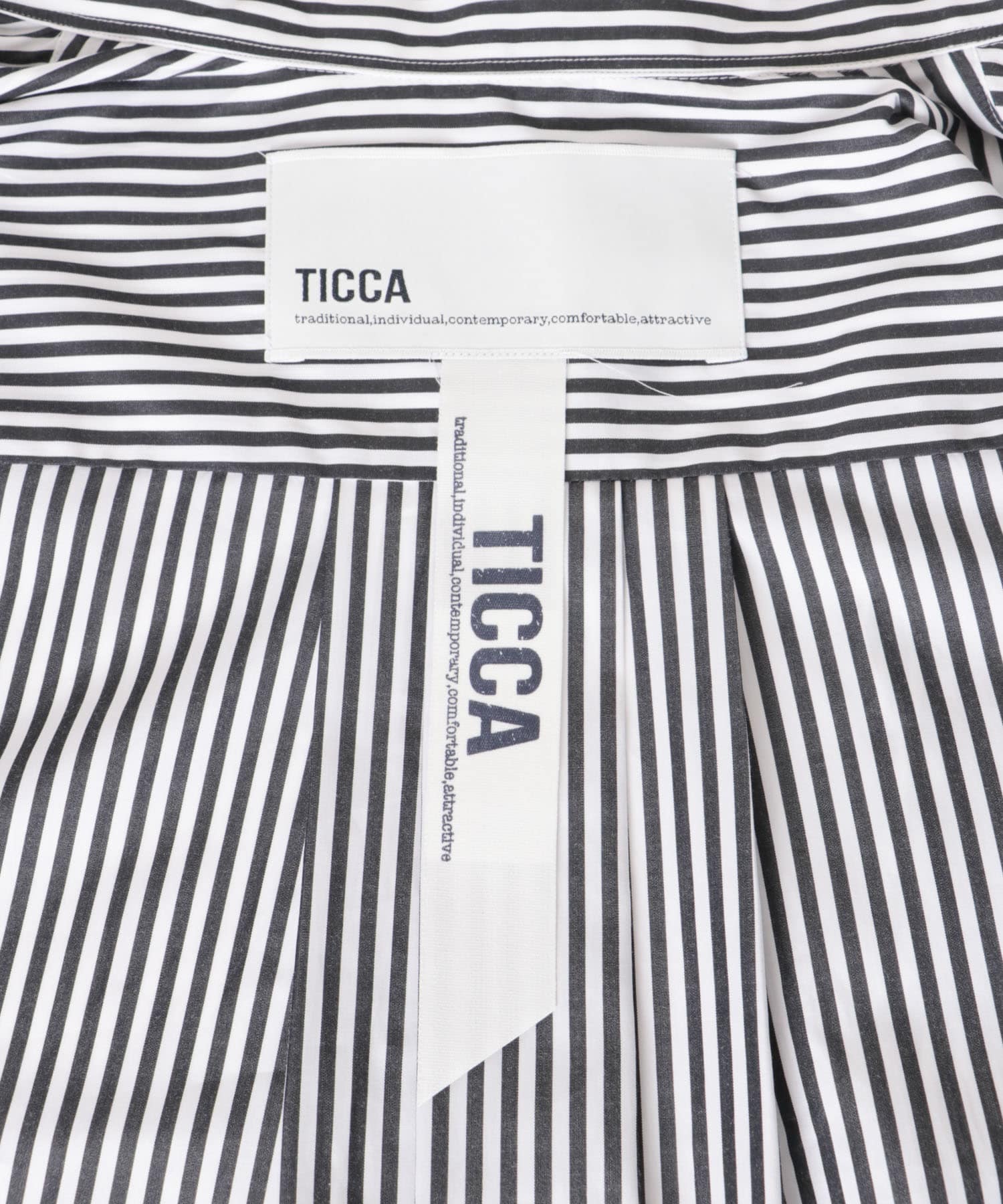 TICCA　スクエアビッグシャツ BLACK ST 1