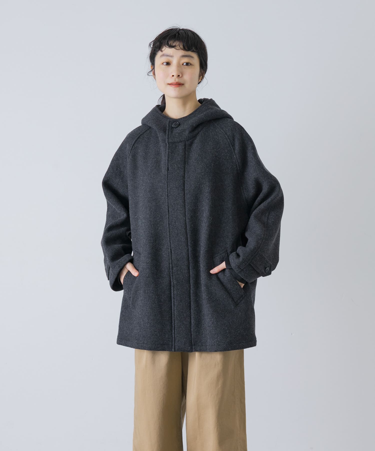 Harrow Town Store　WOOL TWILL HOODED COAT