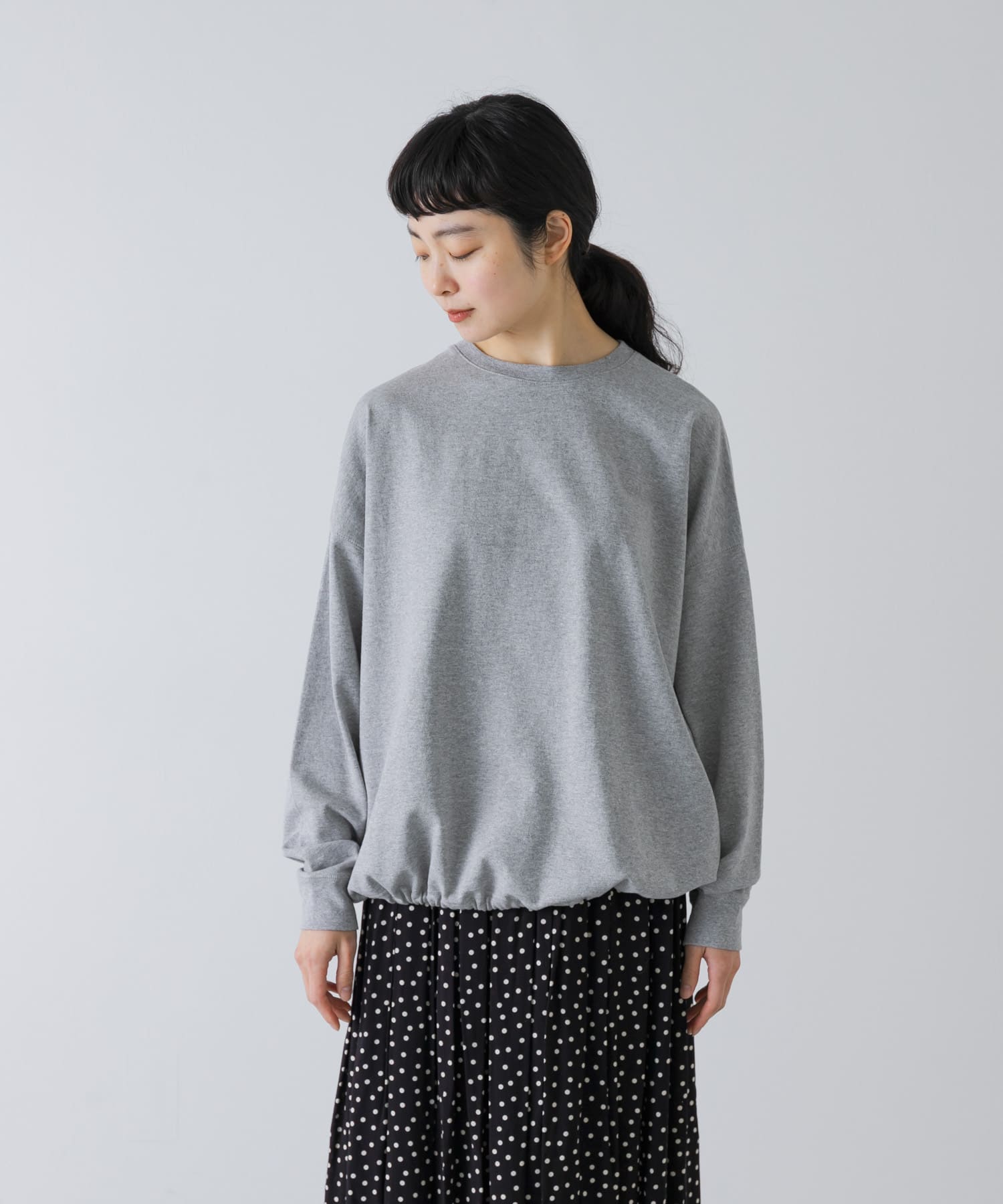 コットンドロストヘムカットソー(Free BLACK): トップス｜URBAN