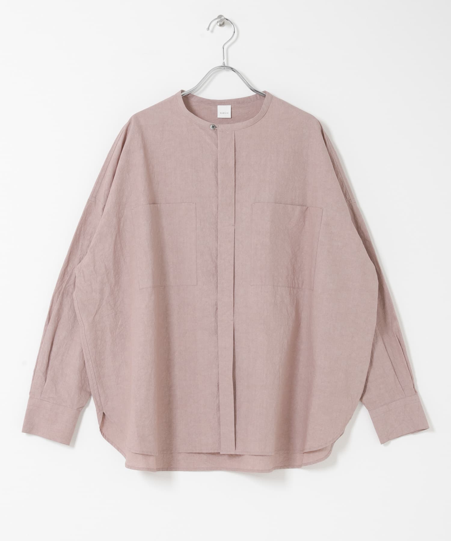 コットンリネンWポケットシャツ PINK Free