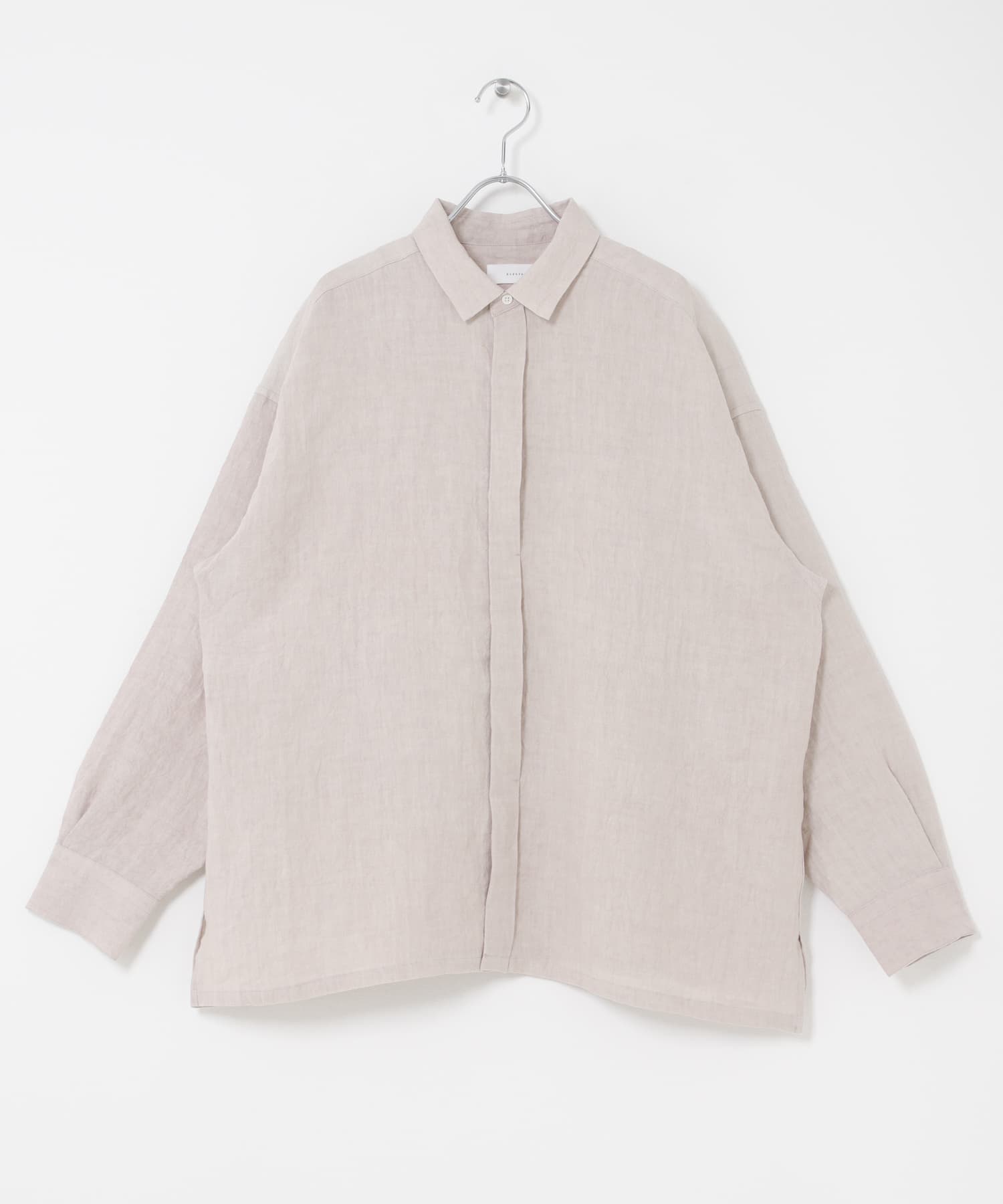 『ユニセックス』ドライリネンボックスシャツ