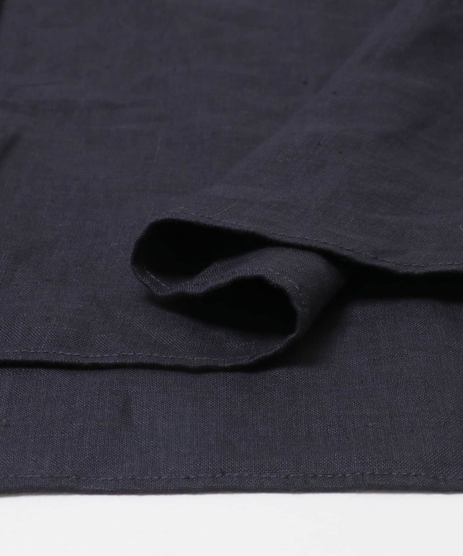 リネンダブルポケットワイドシャツ NAVY Free