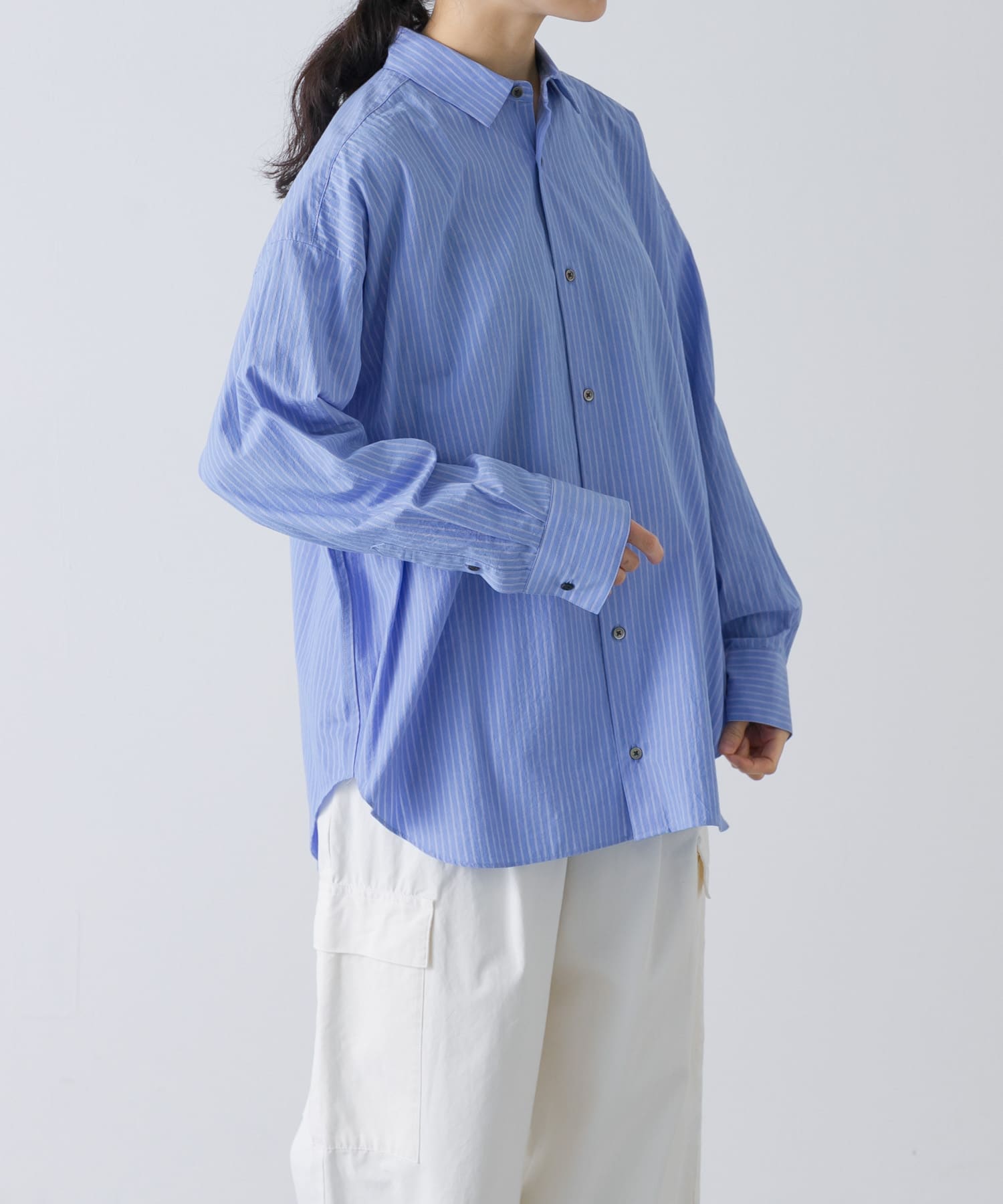 ハイツイストコットンレギュラーシャツ