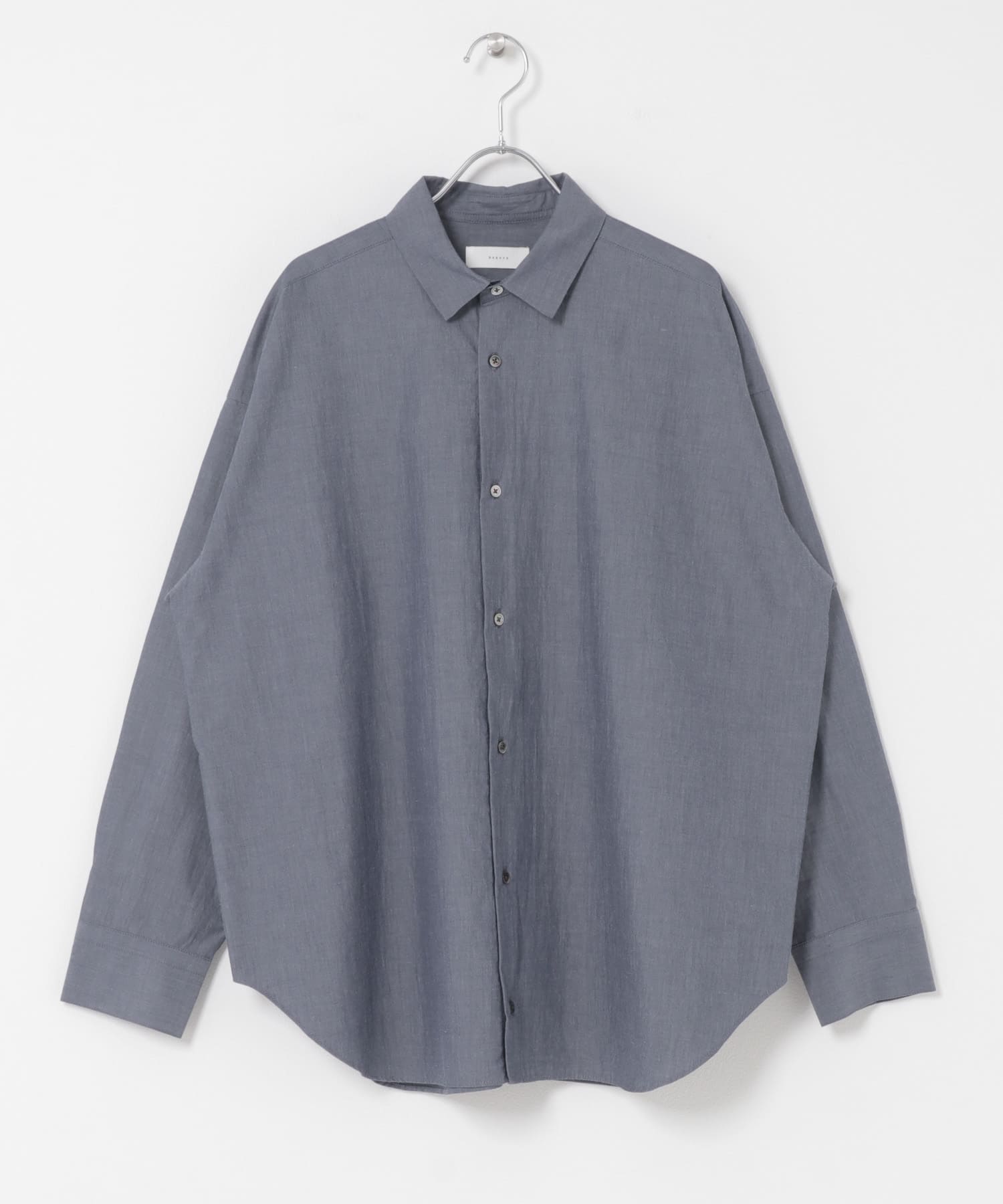 ハイツイストコットンレギュラーシャツ NAVY Free