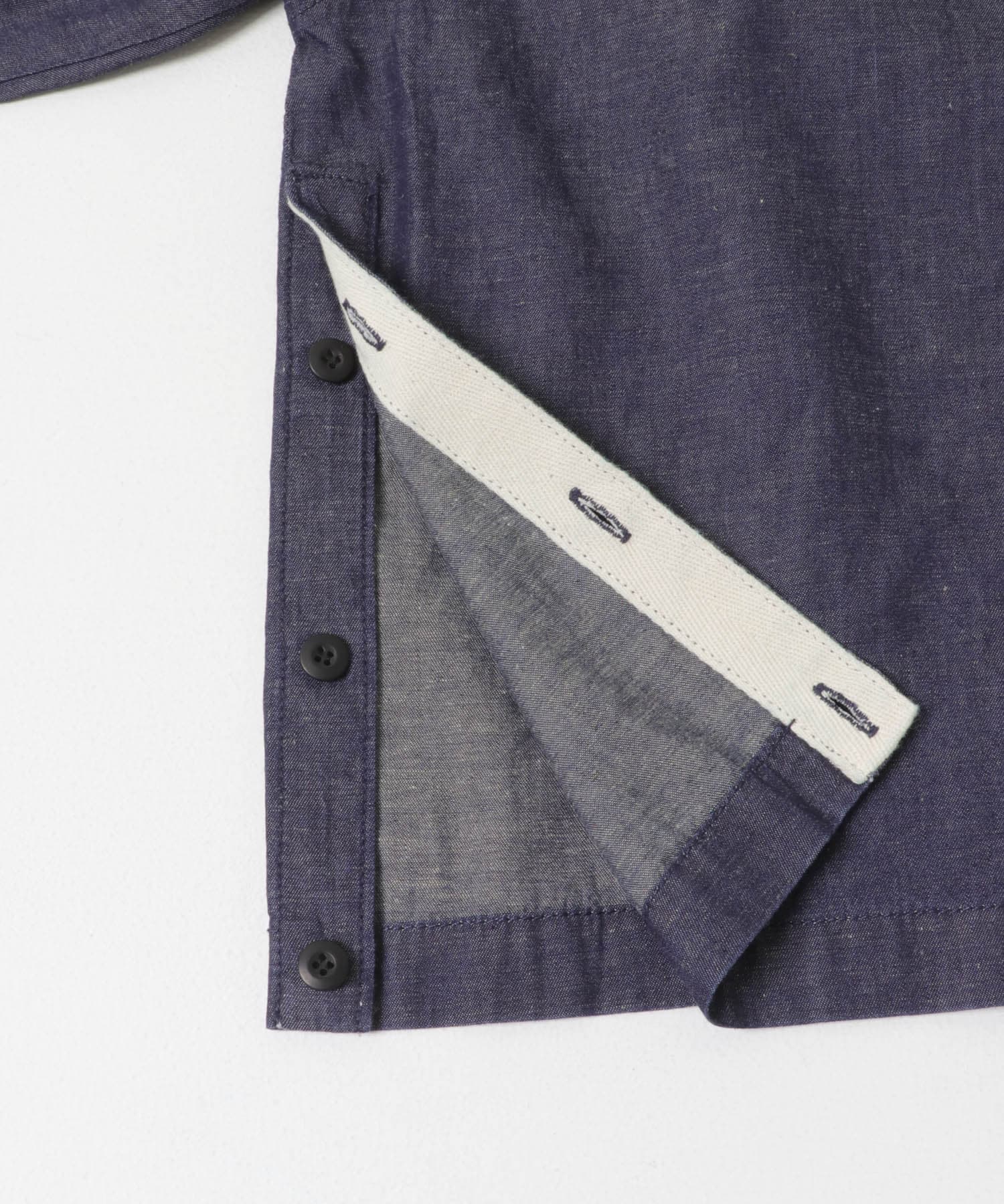 綿麻デニムプルオーバー INDIGO Free