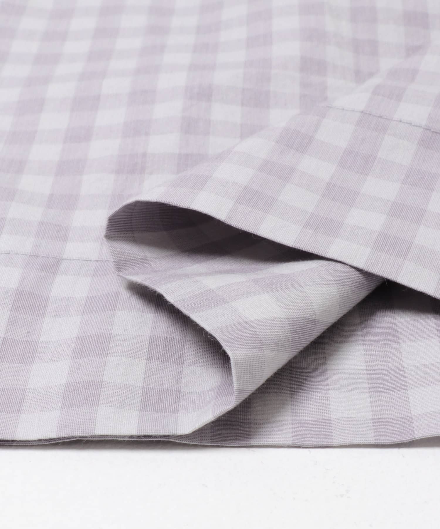 ギンガムタックワイドパンツ GRAY Free