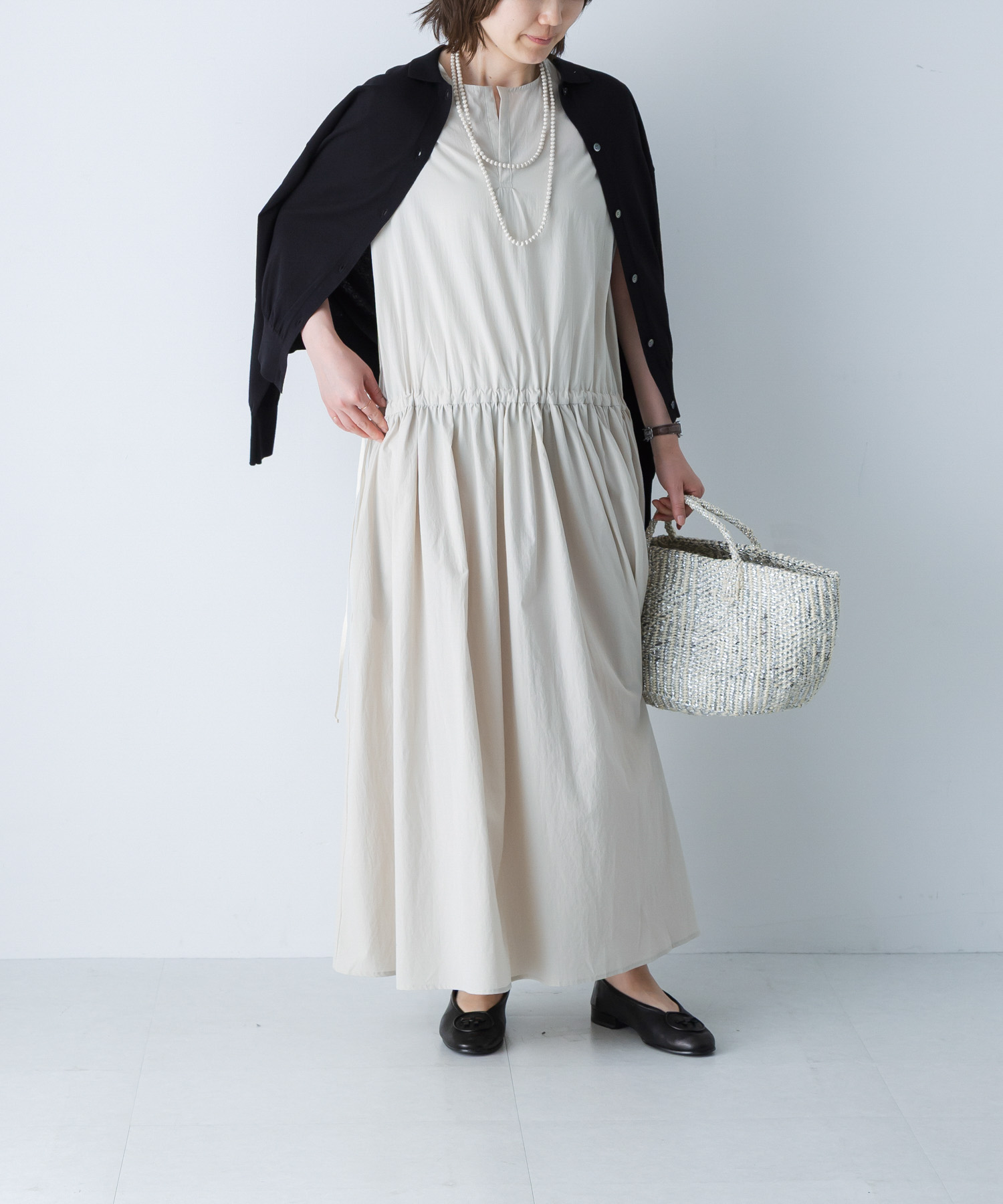 タイプライターギャザーワンピース