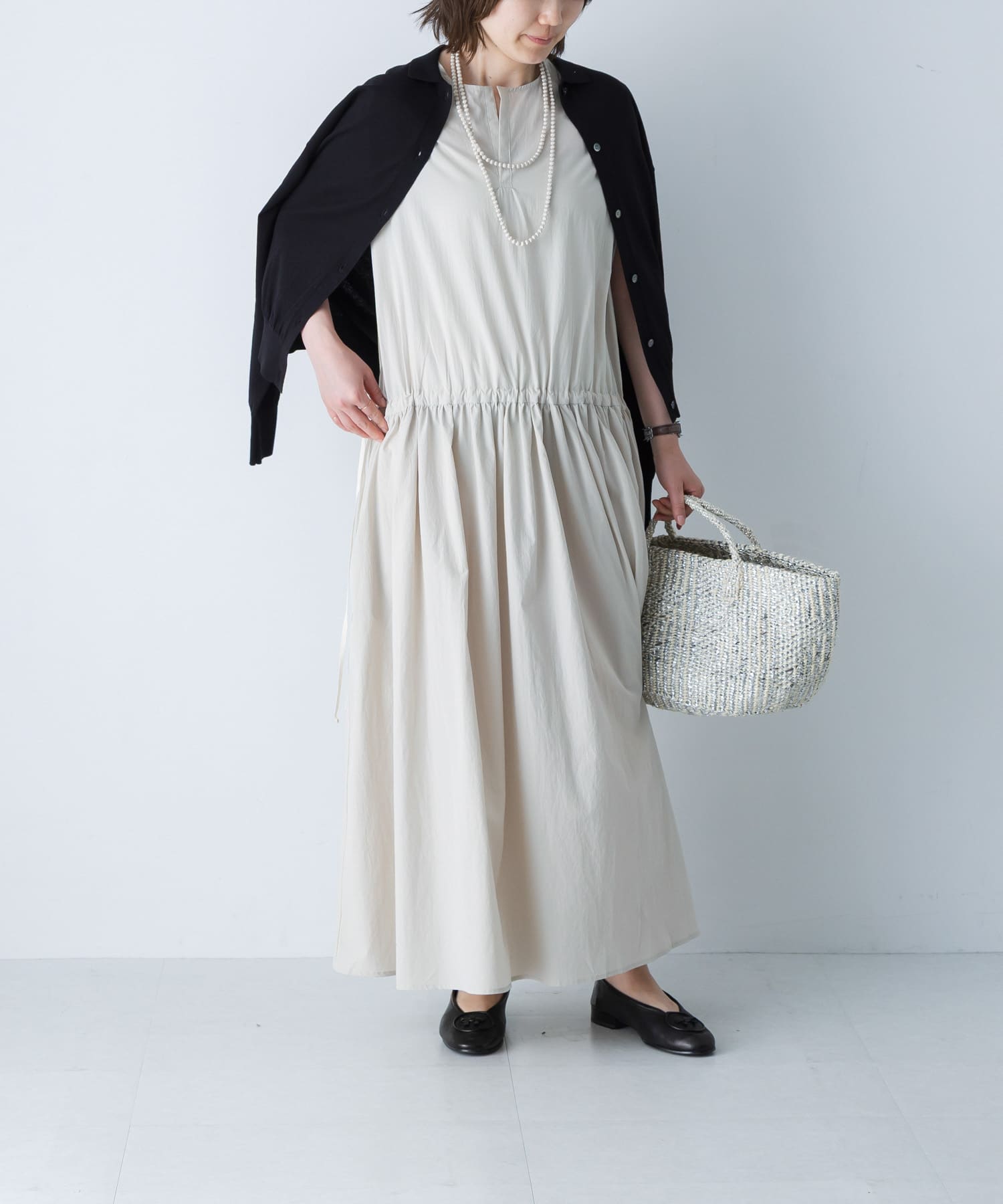 タイプライターギャザーワンピース