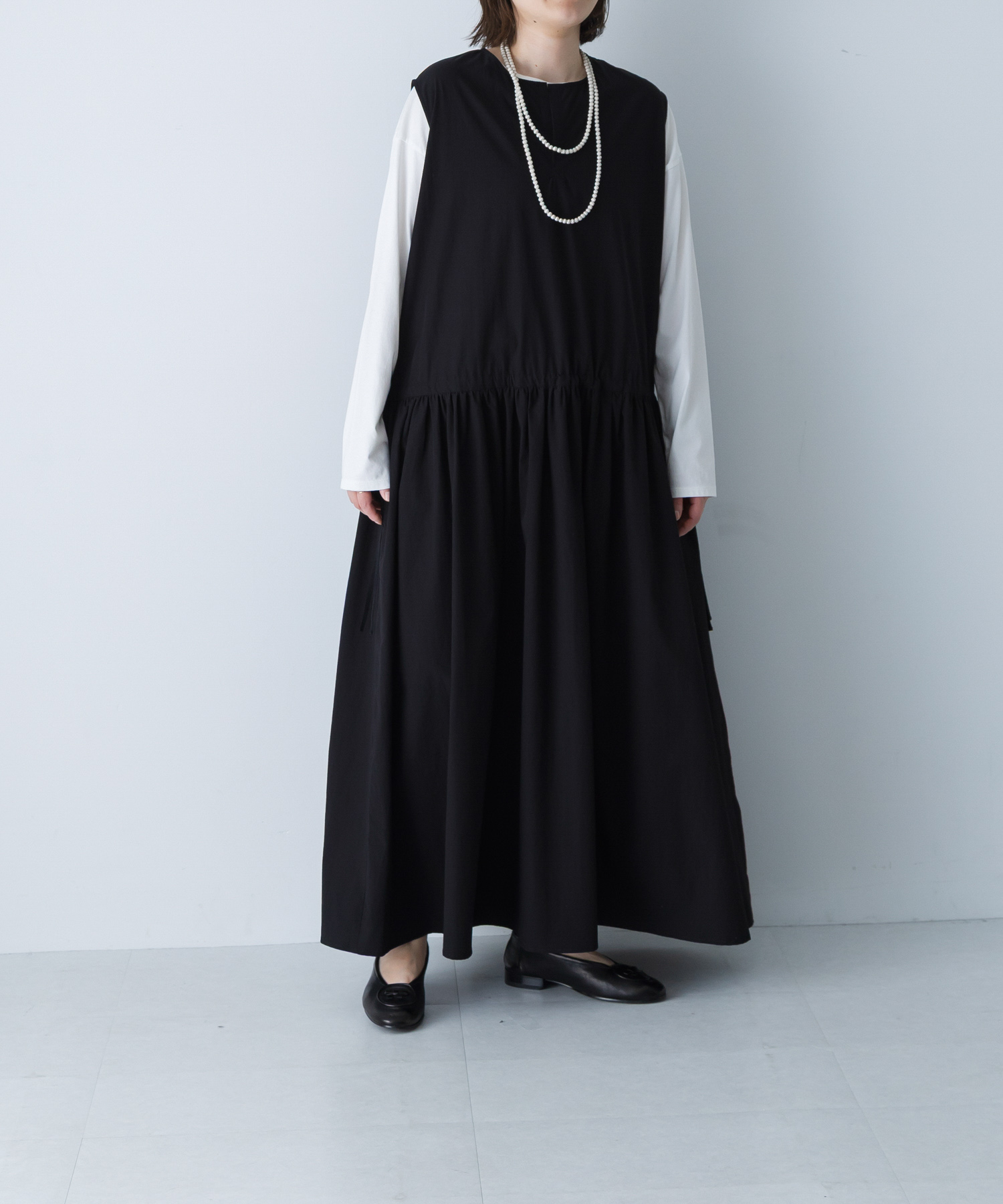 タイプライターギャザーワンピース