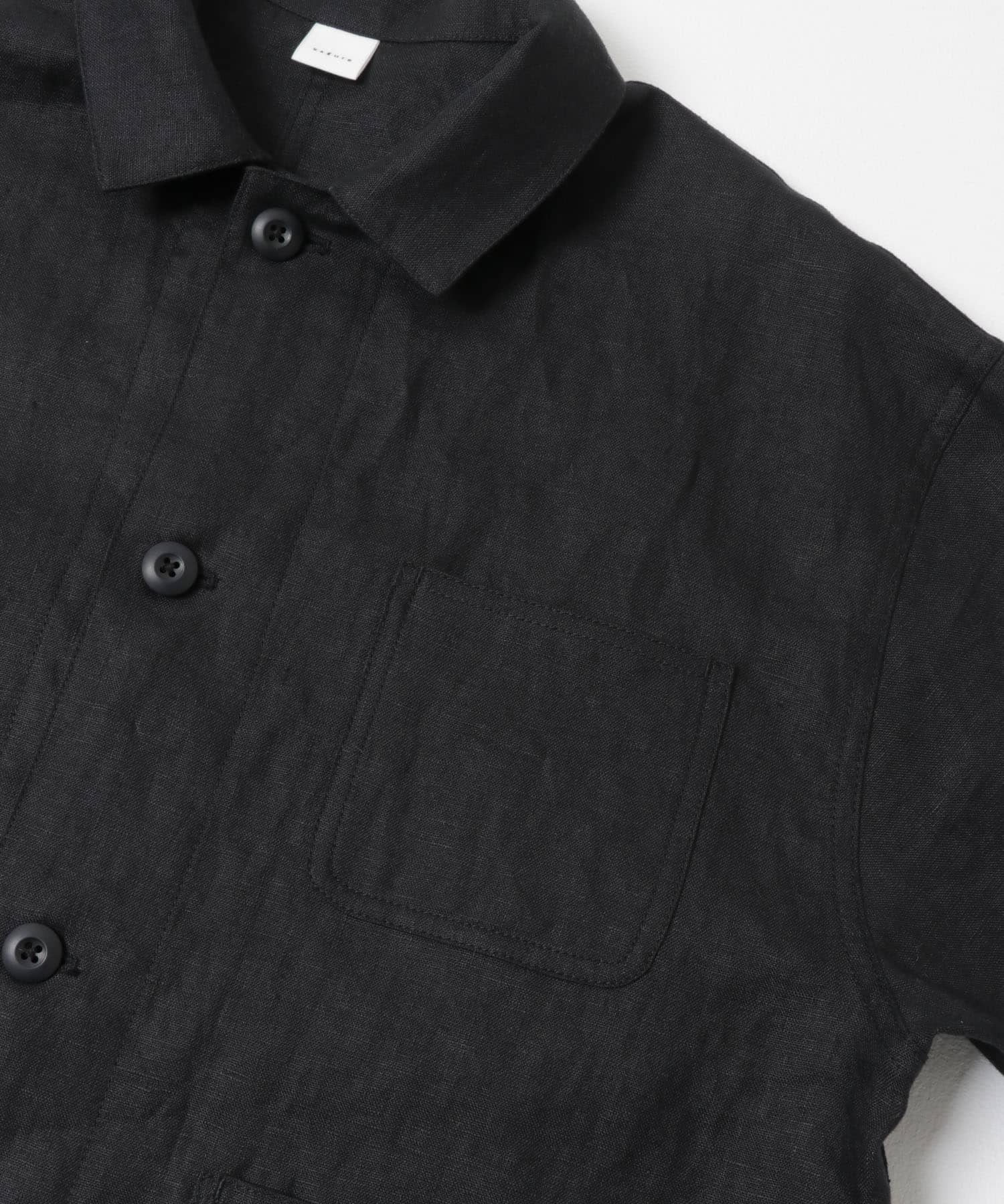 『ユニセックス』リネンカバーオール BLACK 1