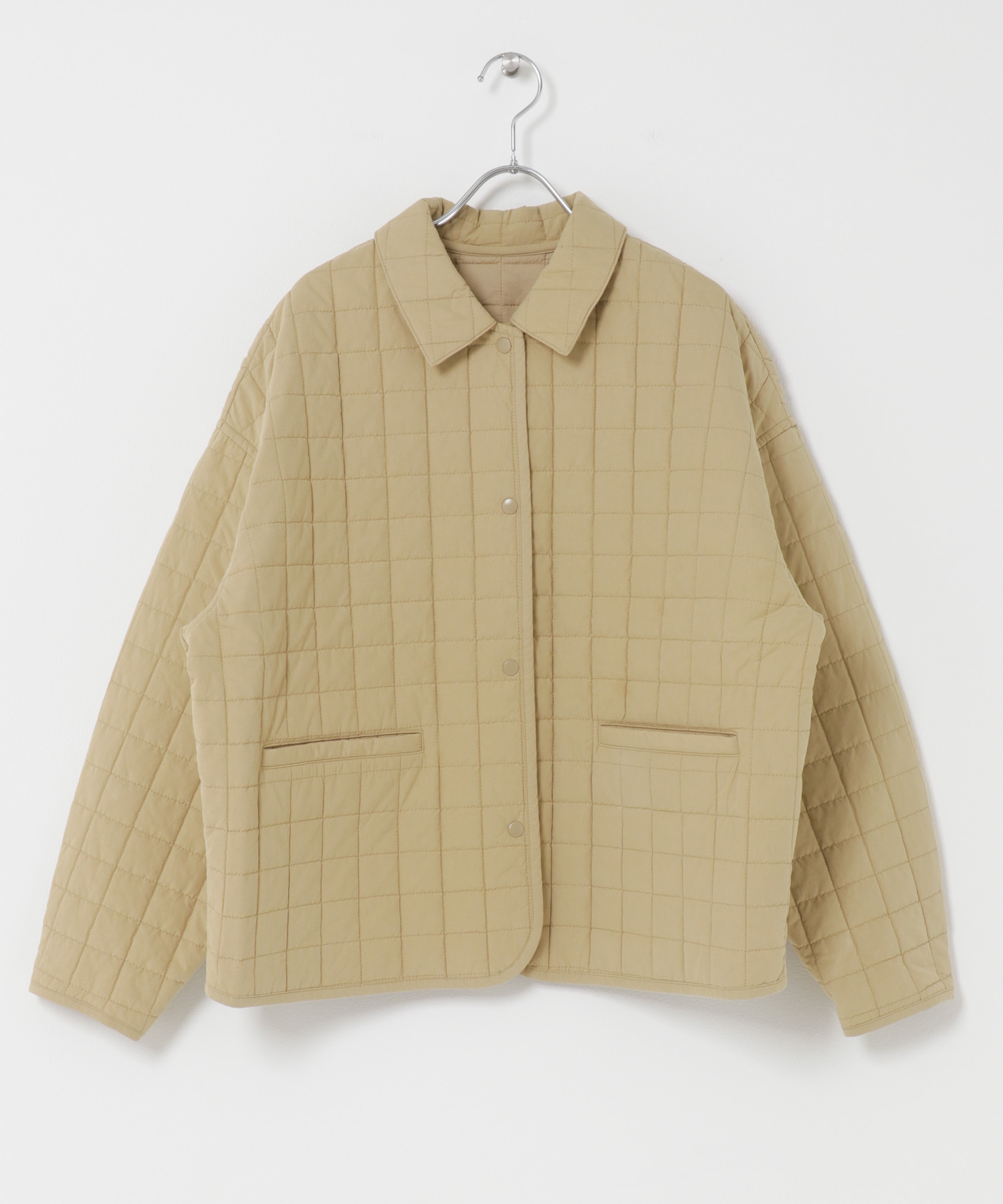 コットンキルトジャケット BEIGE Free