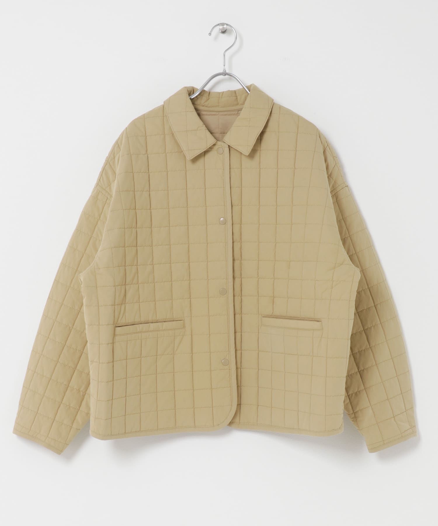 コットンキルトジャケット BEIGE Free