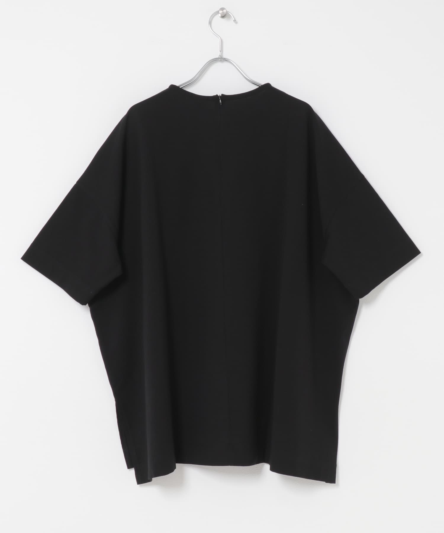 オーバークルーネックカットソー BLACK Free