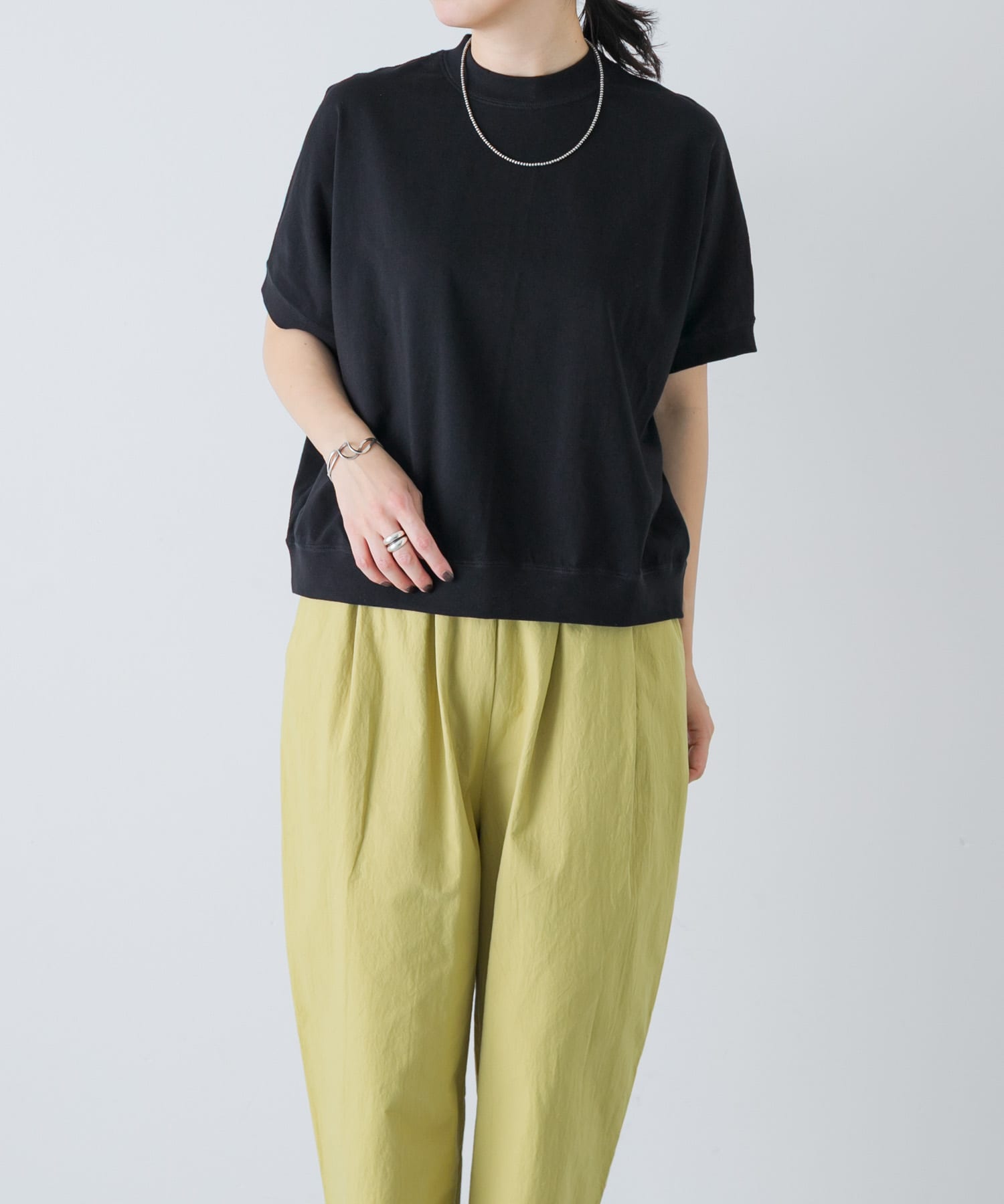 天竺 ワイドプルオーバー