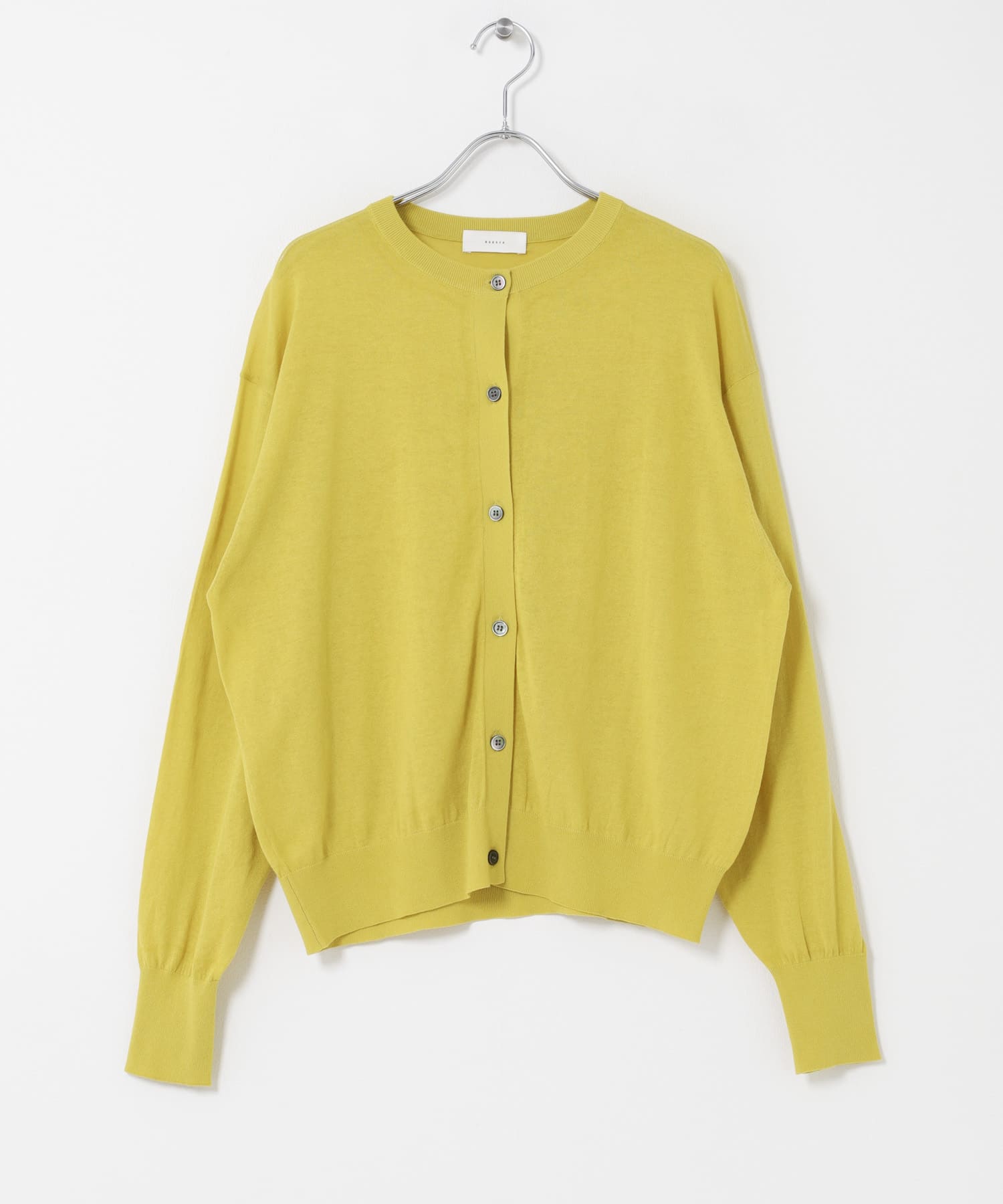 コットンエアリーカーディガン YELLOW Free