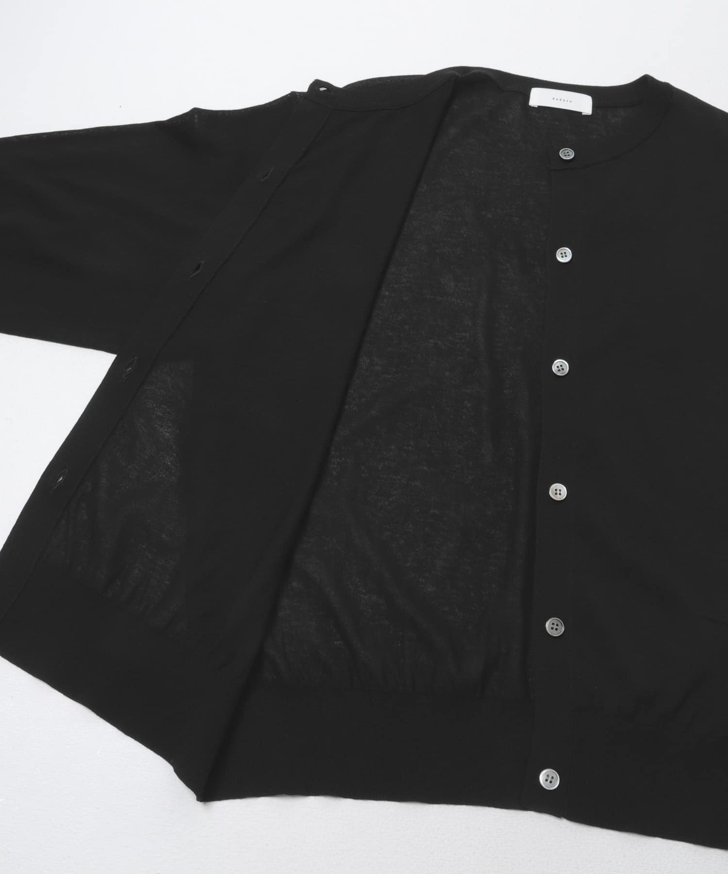 コットンエアリーカーディガン BLACK Free