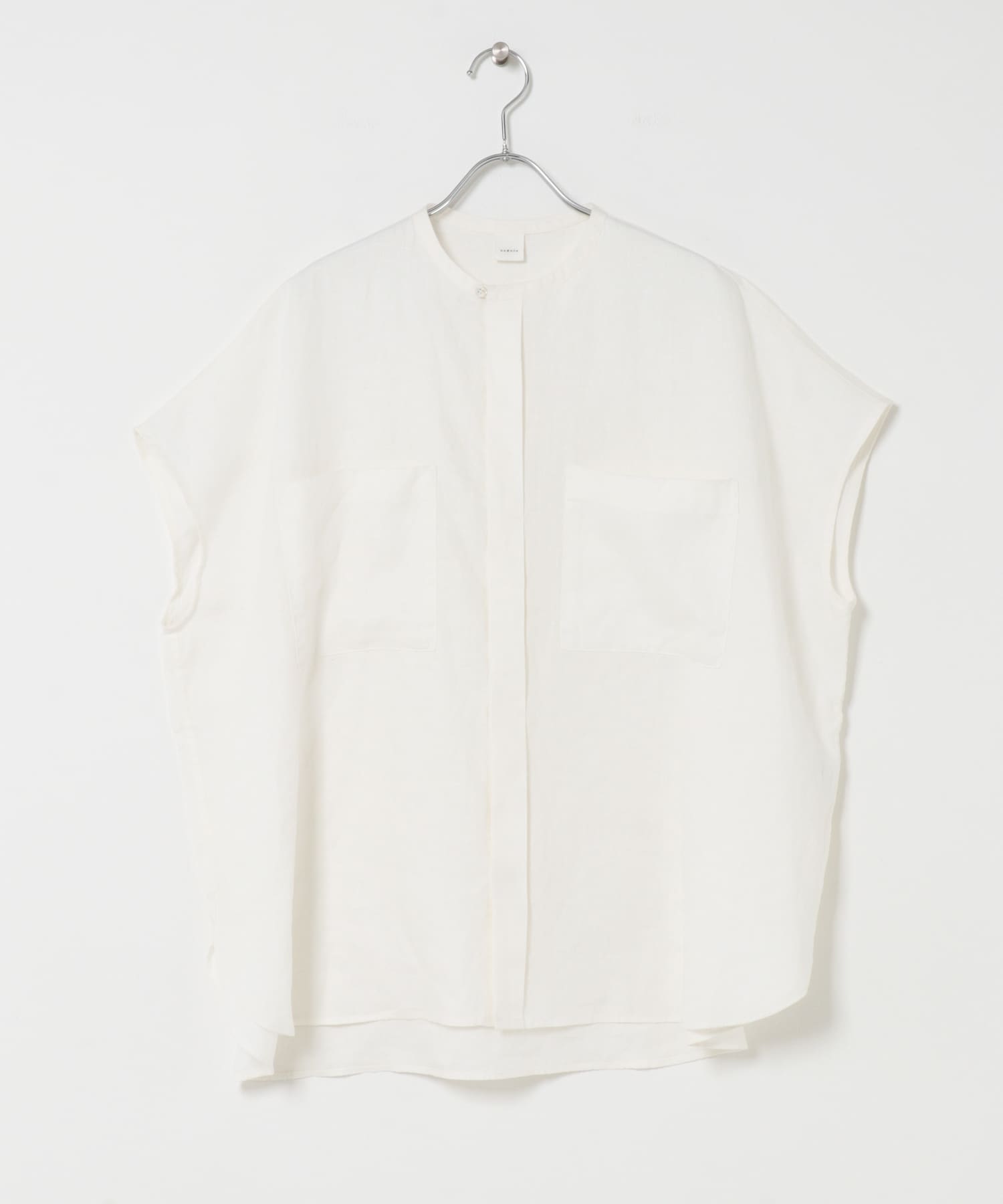 リネンWポケットフレンチシャツ OFF Free