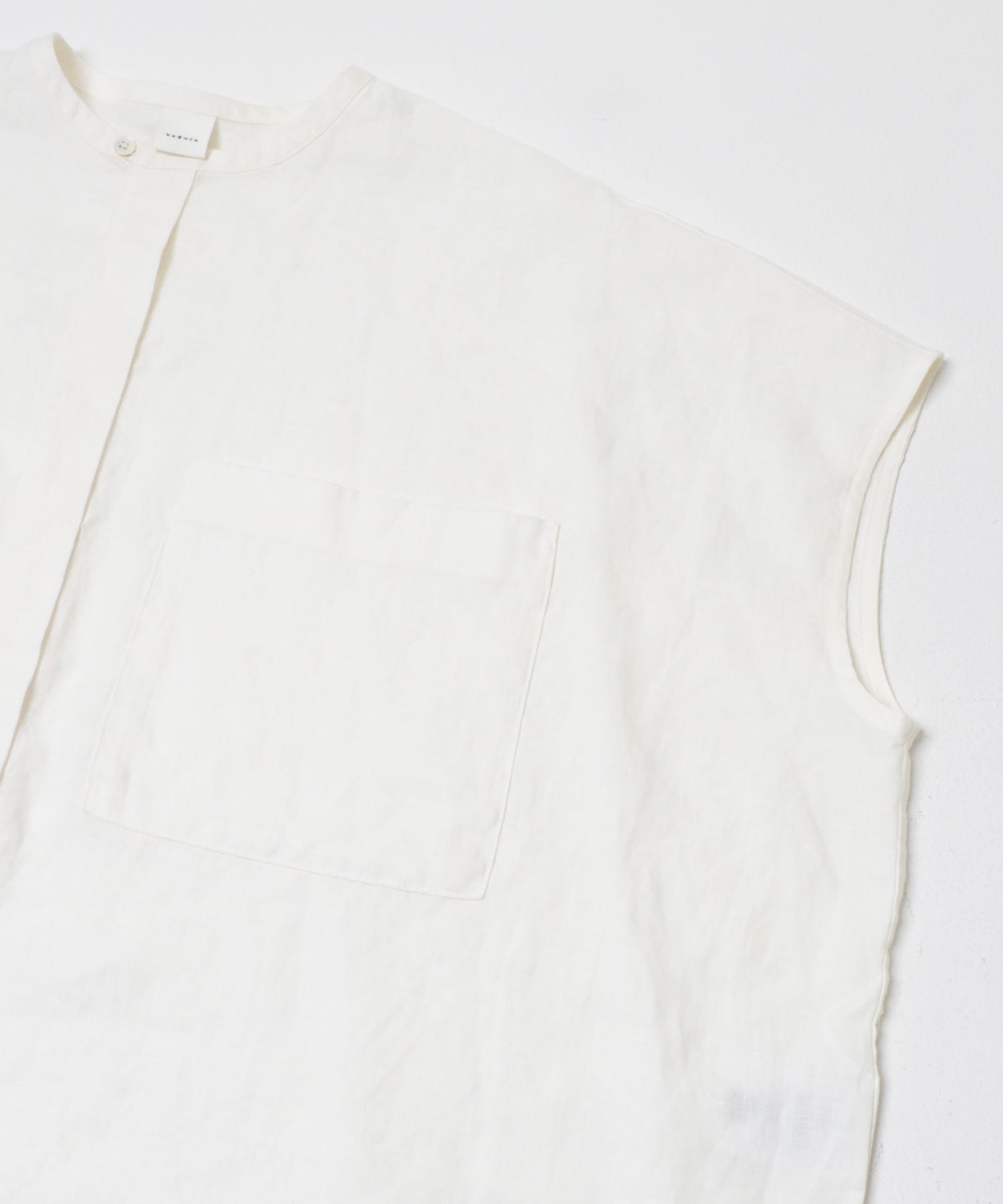 リネンWポケットフレンチシャツ OFF Free