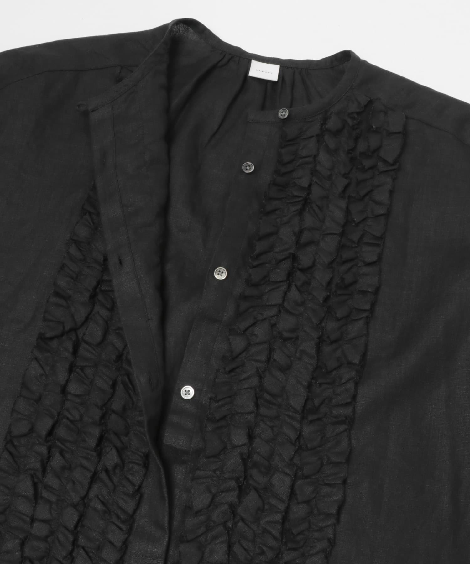 リネンフリルフレンチシャツ(Free BLACK): トップス｜URBAN RESEARCH
