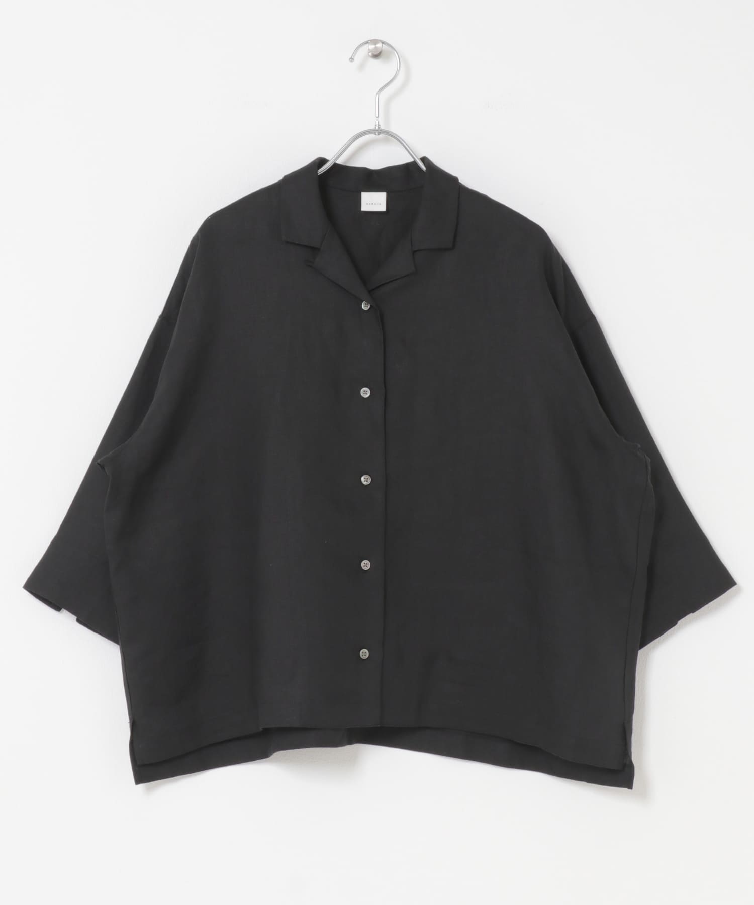リネン半袖オープンカラーシャツ(Free BLACK): トップス｜URBAN