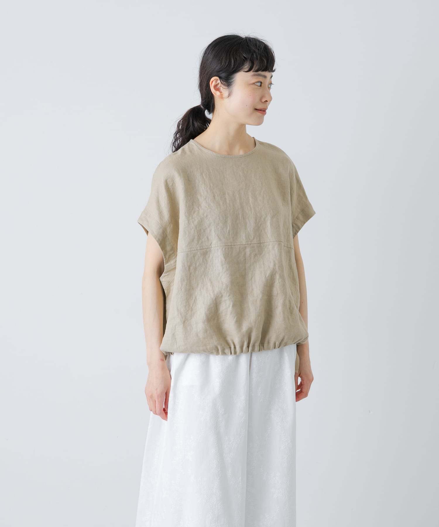 リネンサークルプルオーバー(Free BEIGE): トップス｜URBAN RESEARCH