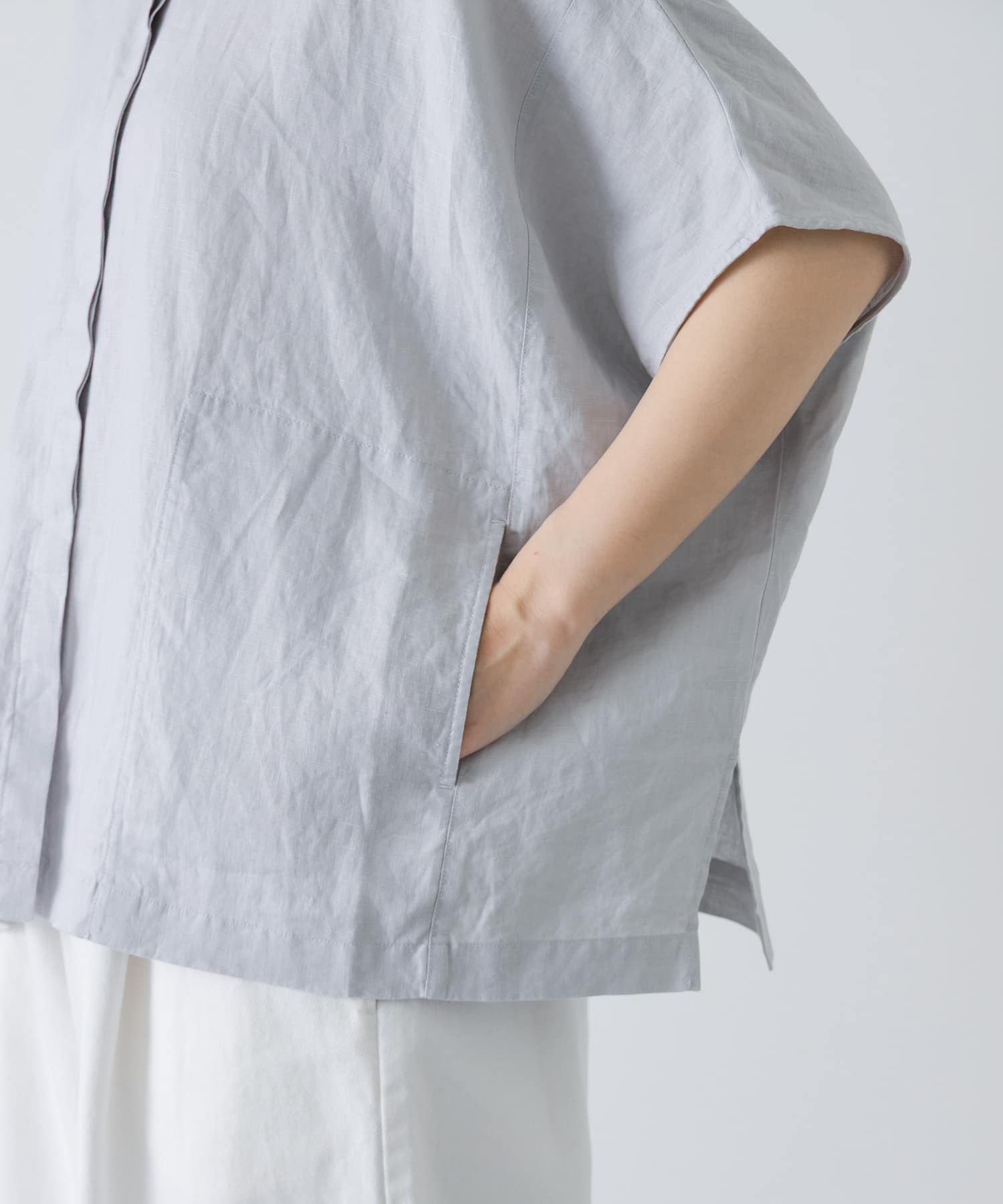 新品◯かぐれ　リネンスクエアケープシャツ リネンスクエアケープシャツ(Free PINK): トップス｜URBAN RESEARCH